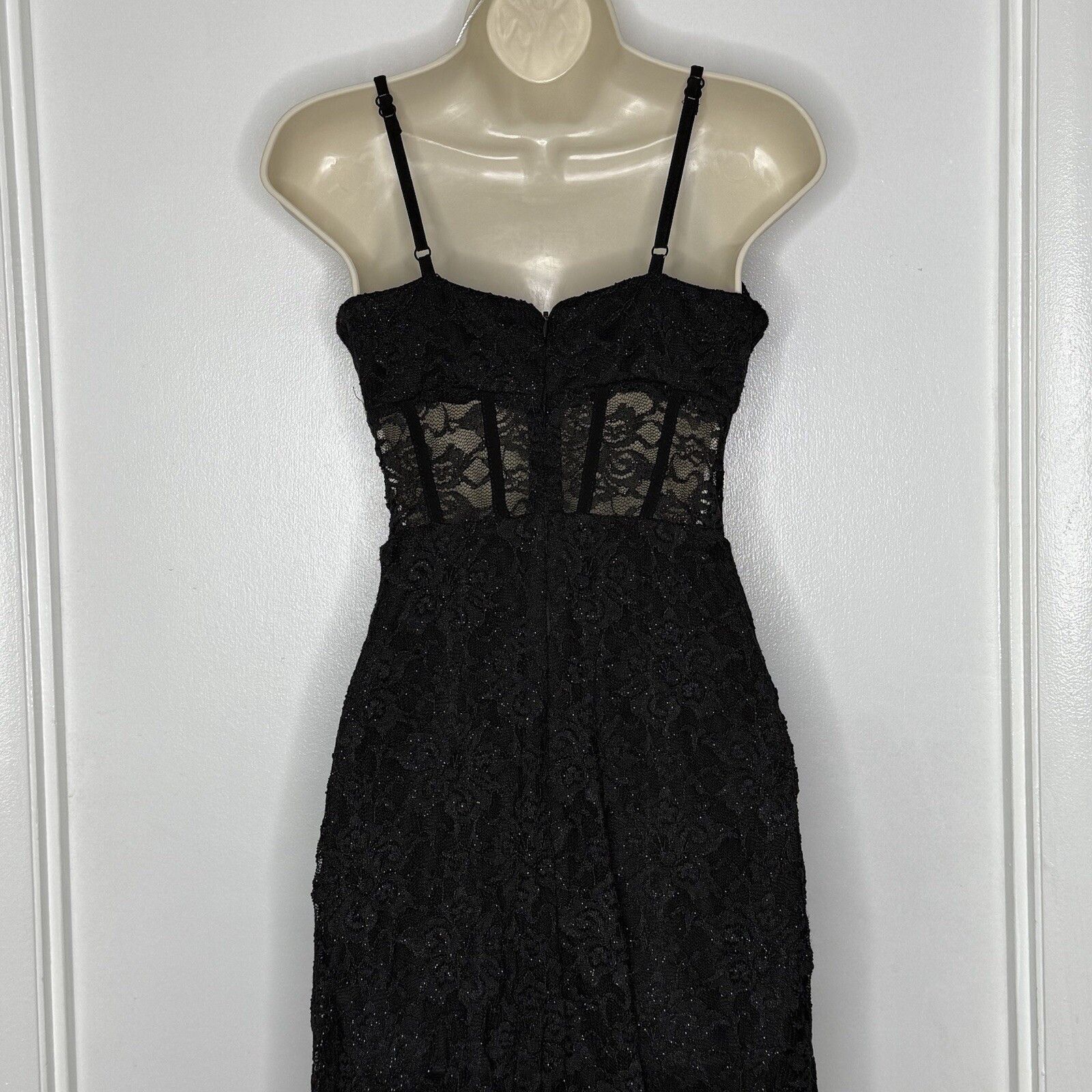 Other Morgan & Co Junior Lace Corset Black Prom Gown Dress Sz 3 Size S / US 4 / IT 40 - 8 Thumbnail