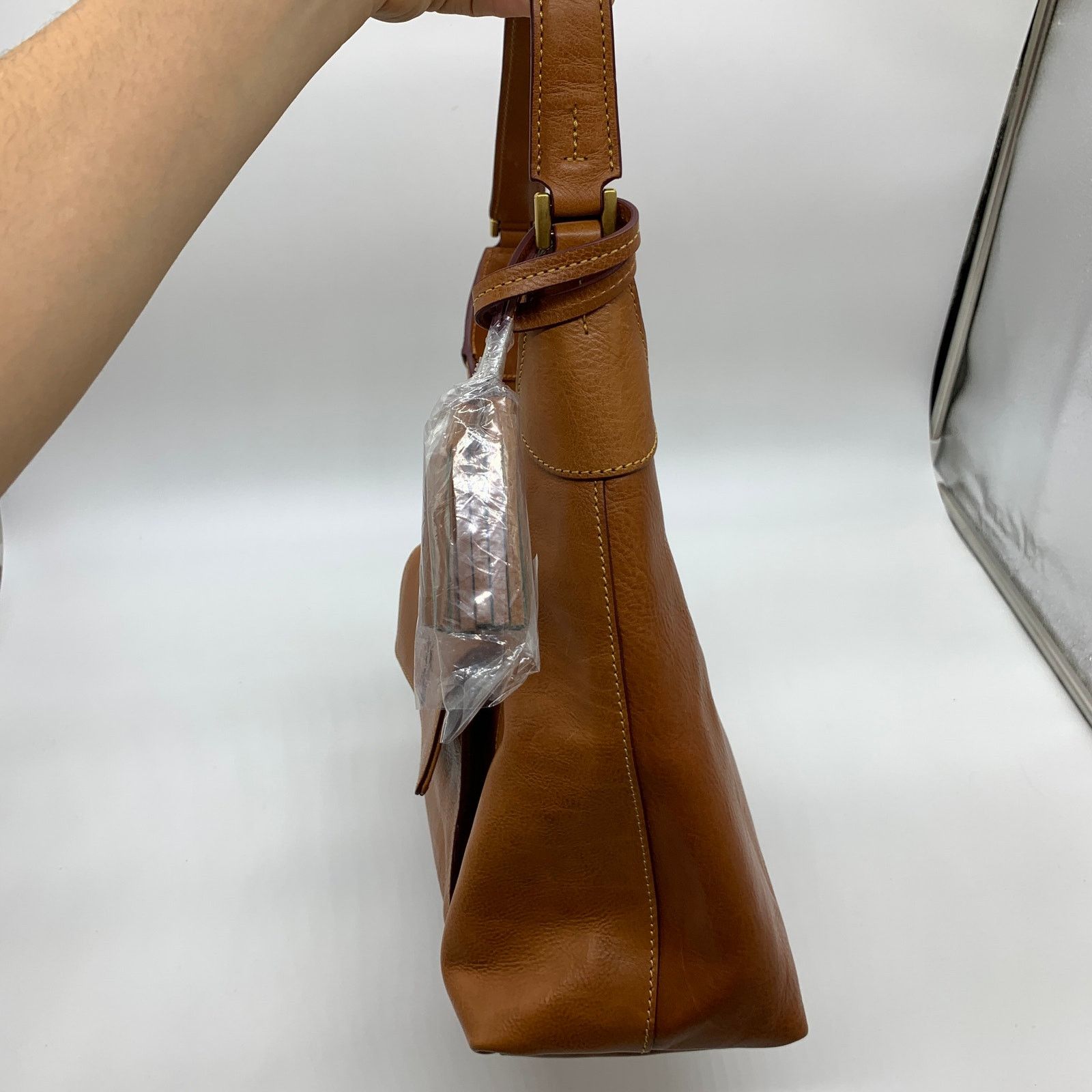 Dooney & Bourke Dooney & Bourke Hobo Shoulder Bag Florentine Leather Size ONE SIZE - 15 Thumbnail