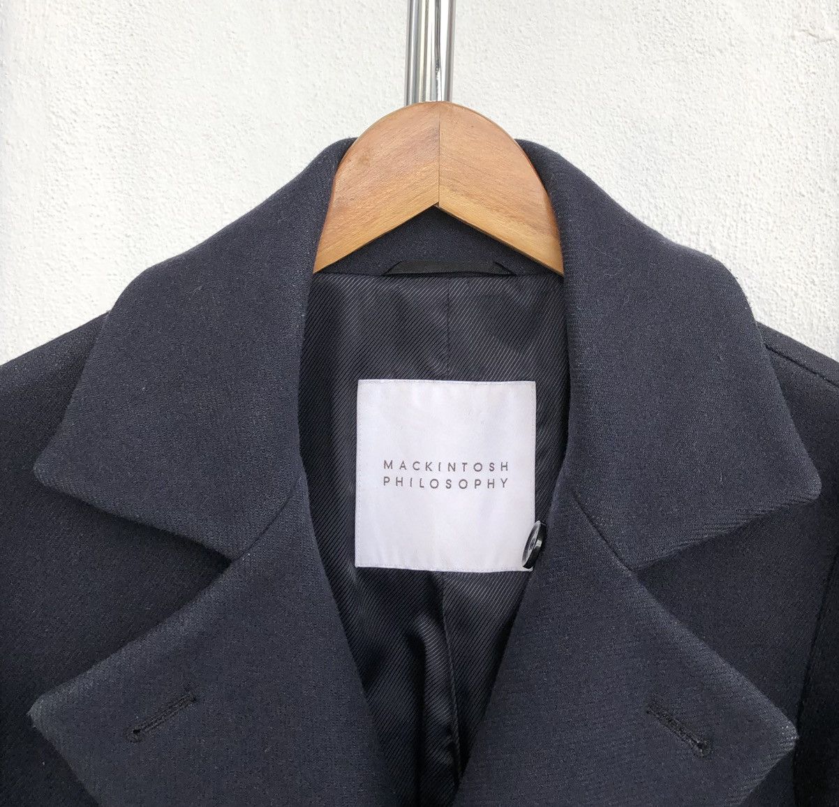 Mackintosh Mackintosh Philosophy Double Breasted Navy Blue Wool Peacoat Size US M / EU 48-50 / 2 - 18 Thumbnail