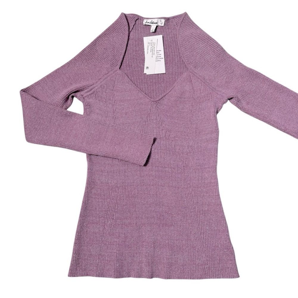Sam Edelman NWT New Sam Edelman Skye Ribbed Knit Sweetheart Neck Long S Size S / US 4 / IT 40 - 5 Thumbnail