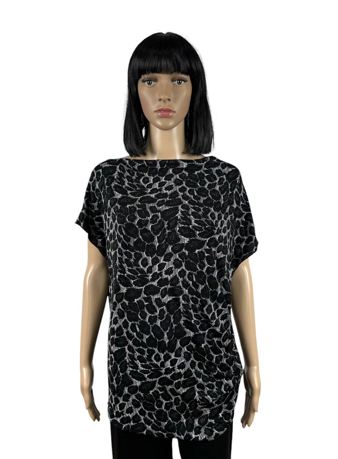 Armani Collezioni Armani Collezioni Printed Blouse Embroidered Short Sleeve Size XL / US 12-14 / IT 48-50 - 1 Thumbnail