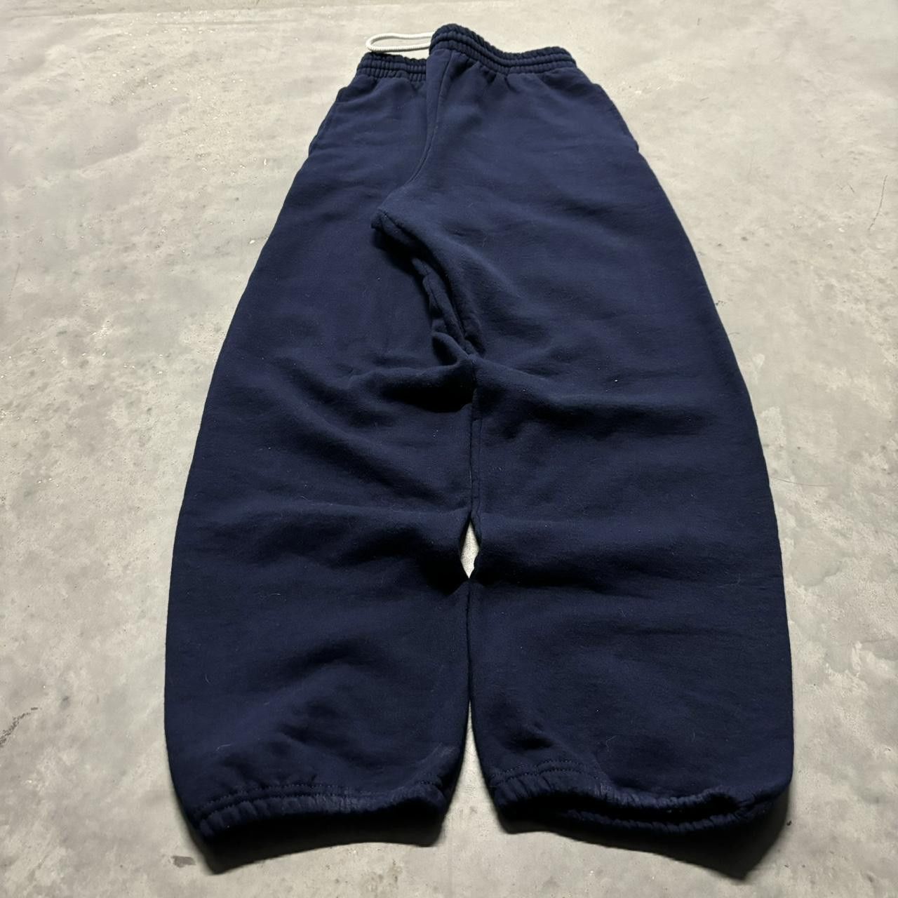 Japanese Brand × Vintage Crazy Vintage Y2K/2000s Navy Blue Comfy Essential Sweatpants! Size US 28 / EU 44 - 3 Thumbnail