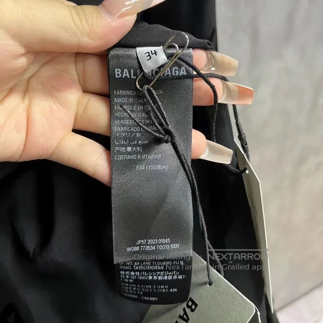 Balenciaga Balenciaga Black Logo Zip Jacket. Size US S / EU 44-46 / 1 - 3 Thumbnail
