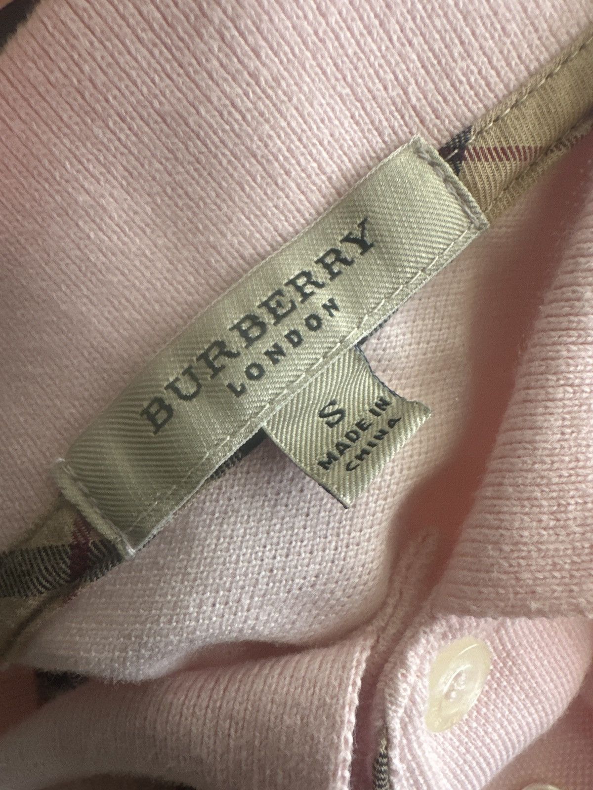 Burberry Burberry pink oversized polo Size US S / EU 44-46 / 1 - 6 Thumbnail