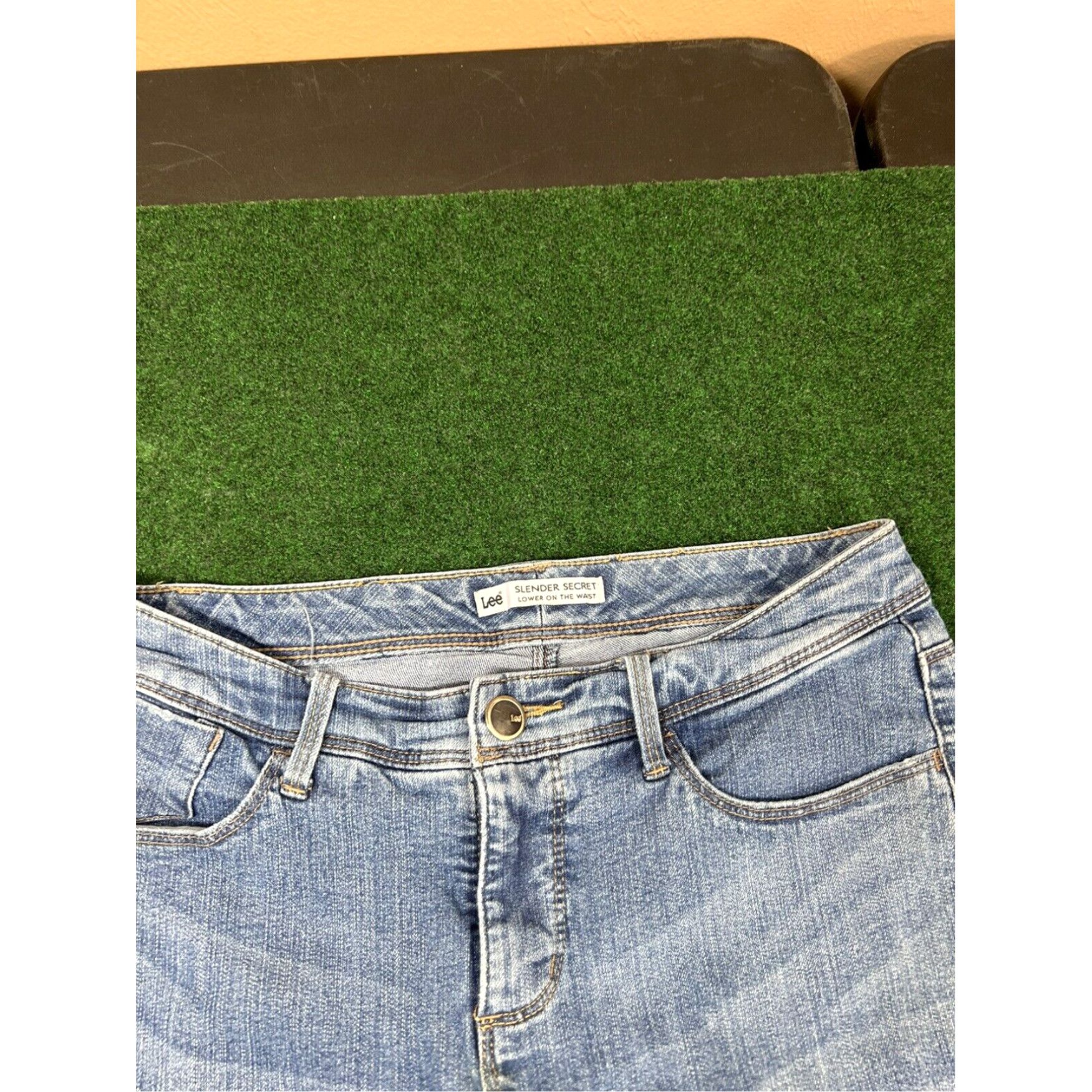 Lee Lee Slender Secret / Lower on the Waist / Crop Capri Denim Jeans / Size 4 M Size 27" / US 4 / IT 40 - 5 Thumbnail