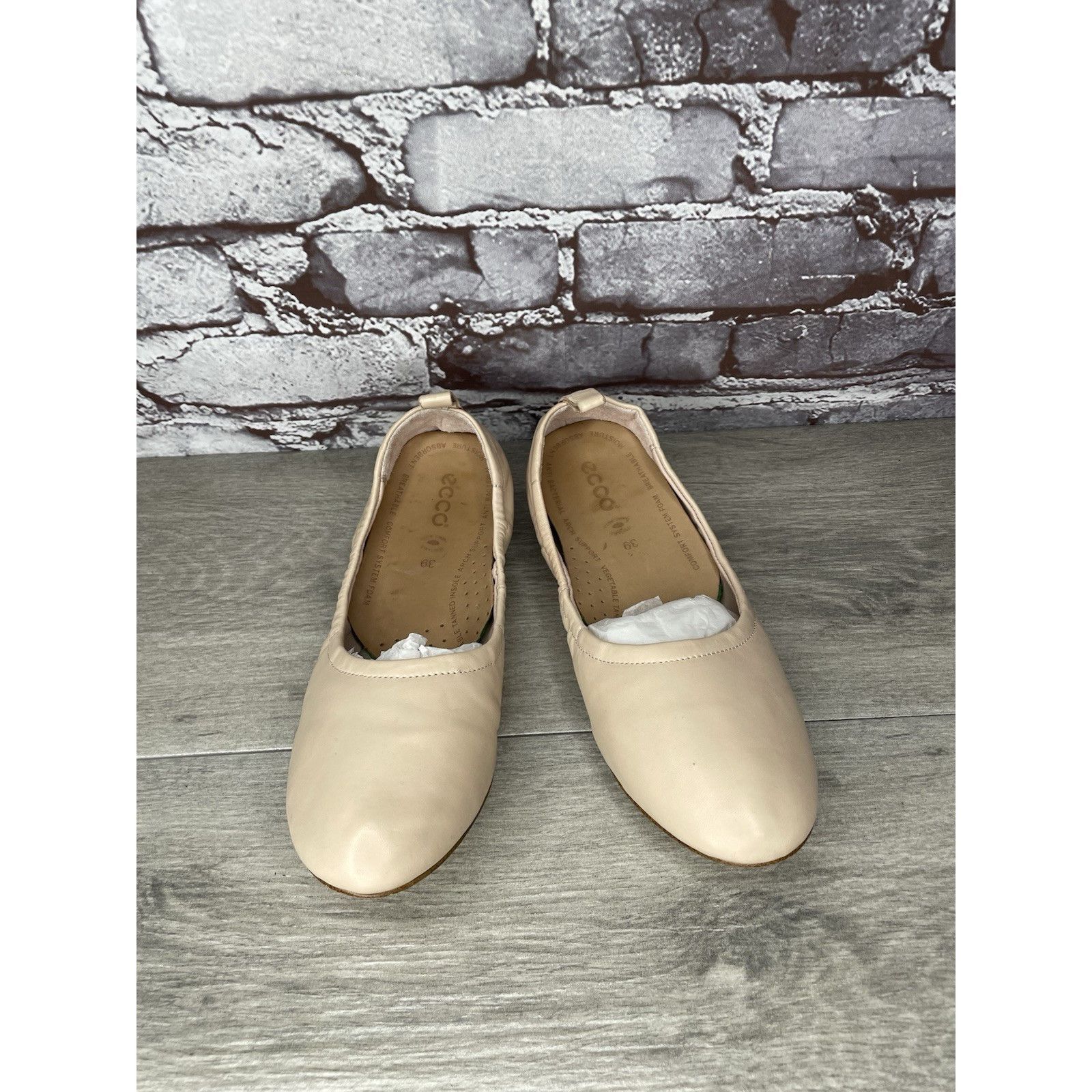 Other 1. State Skylar Ivory Leather Round Ballet Flats Shoes Women Size US 8.5 / IT 38.5 - 3 Thumbnail