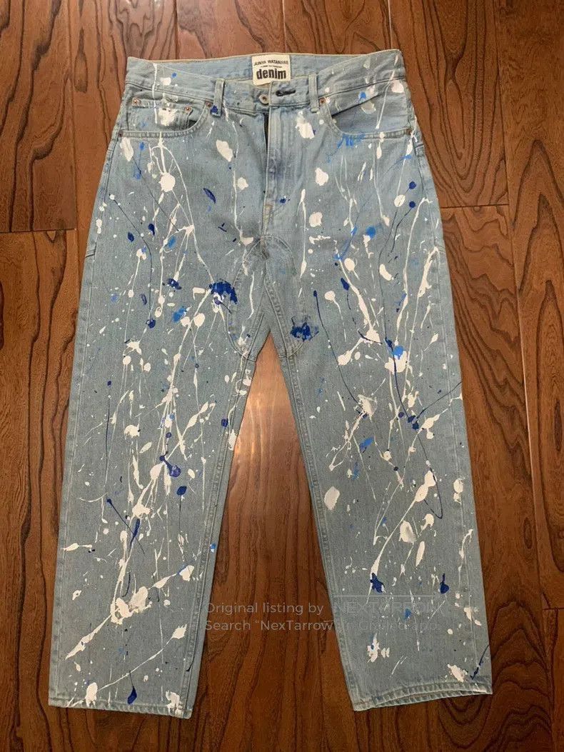 Junya Watanabe Junya Watanabe Splatter Denim Jeans. Size US 26 / EU 42 - 1 Thumbnail
