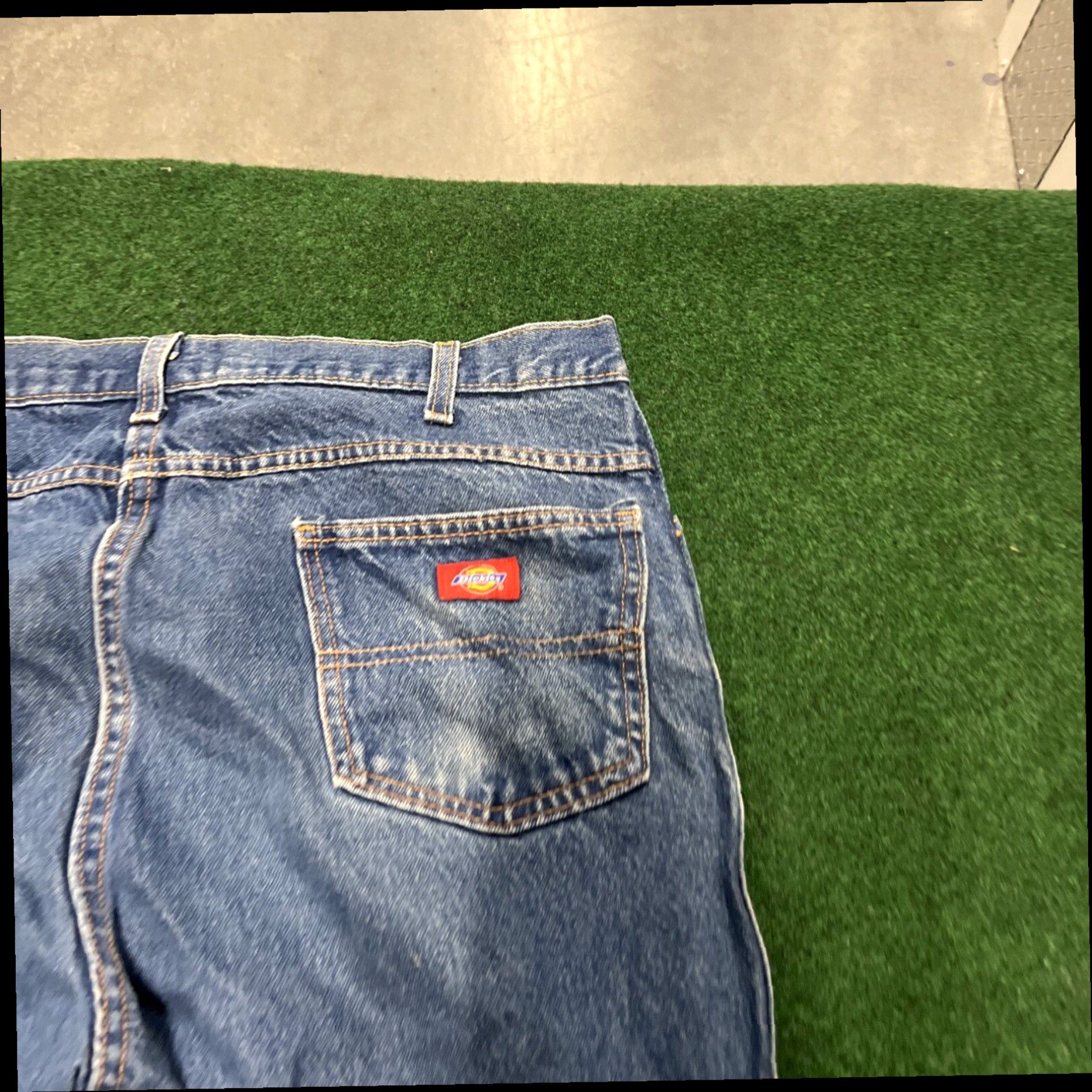 Dickies Dickies Jeans Mens 40x30 Blue Denim Straight Leg Cotton Workwear Size US 40 / EU 56 - 2 Thumbnail