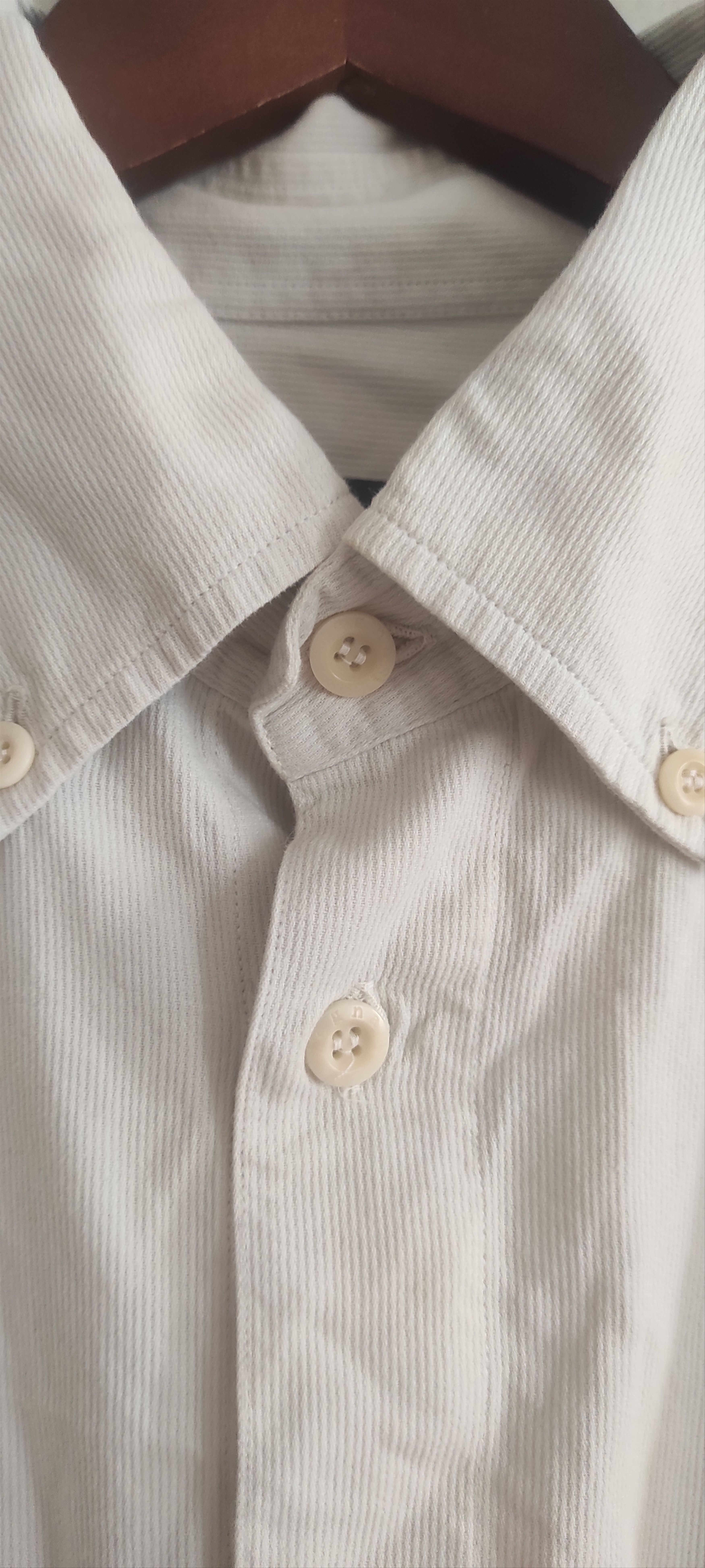 Ermenegildo Zegna Zegna Sport Corduroy Shirt Mens Medium Gray Cotton Size US XL / EU 56 / 4 - 5 Thumbnail