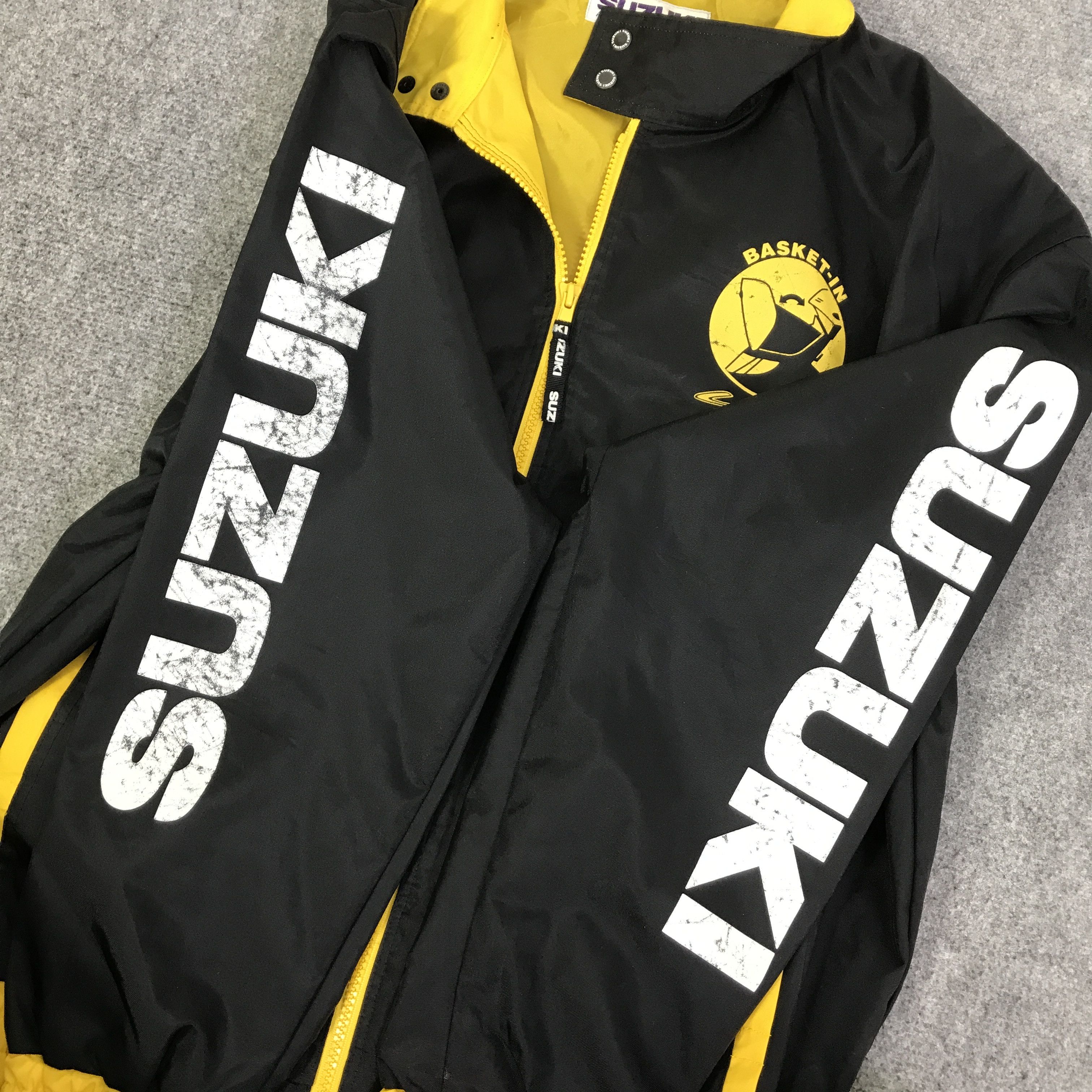 Japanese Brand SUZUKI RACING DESIGN CRAP LOGO JACKET K95B22 Size US L / EU 52-54 / 3 - 11 Thumbnail