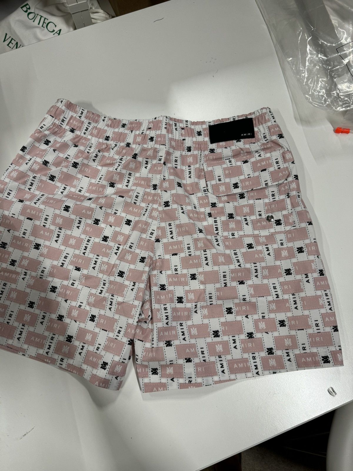 Amiri Logo Swim Shorts NEW 550$