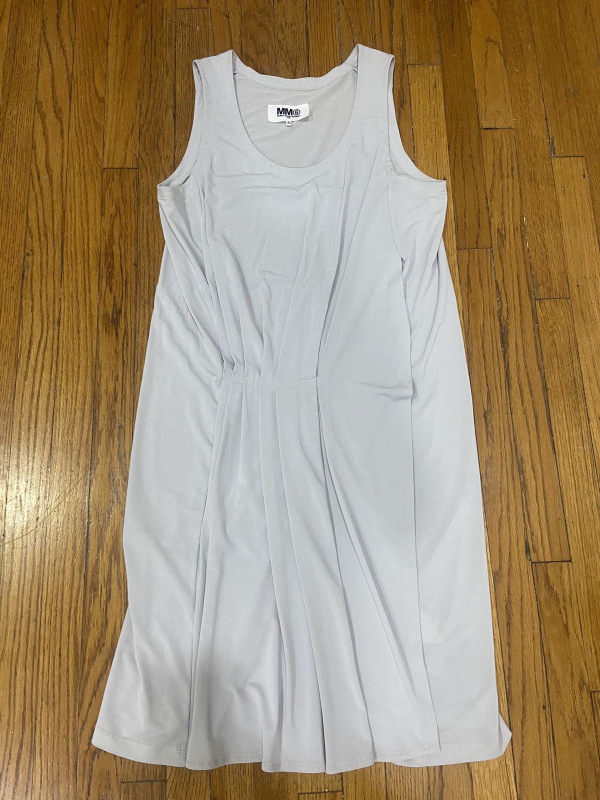 Maison Margiela × Vintage Maison Martin Margiela 6 Grey Jersey Tank Dress Size L / US 10 / IT 46 - 1 Thumbnail