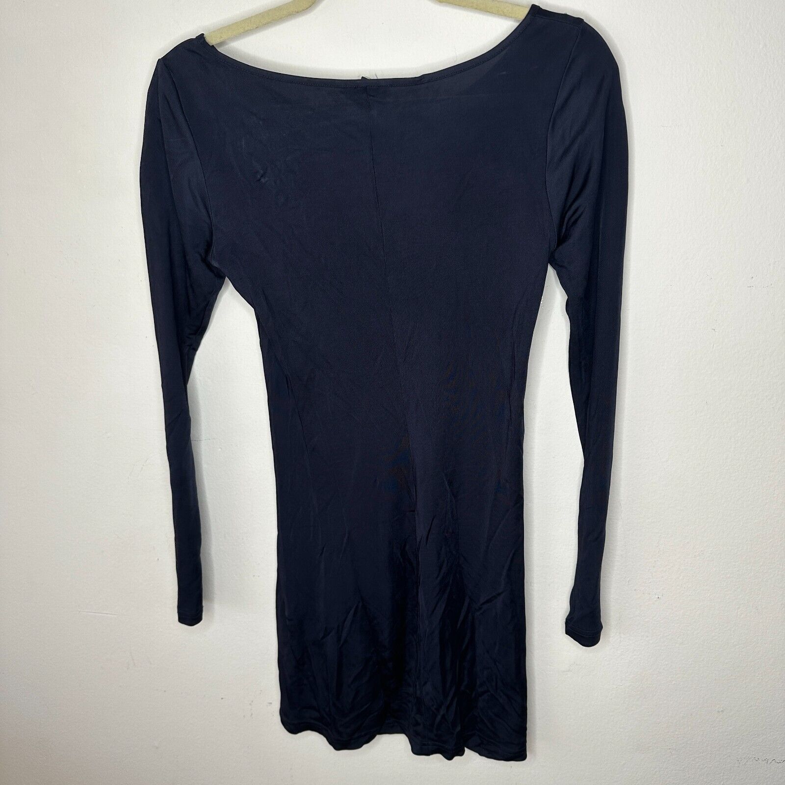 Club Monaco Club Monaco Black Long Sleeve Boat Neck Side Ruche Mini 00 Size XXS / US 00 / IT 34 - 5 Thumbnail