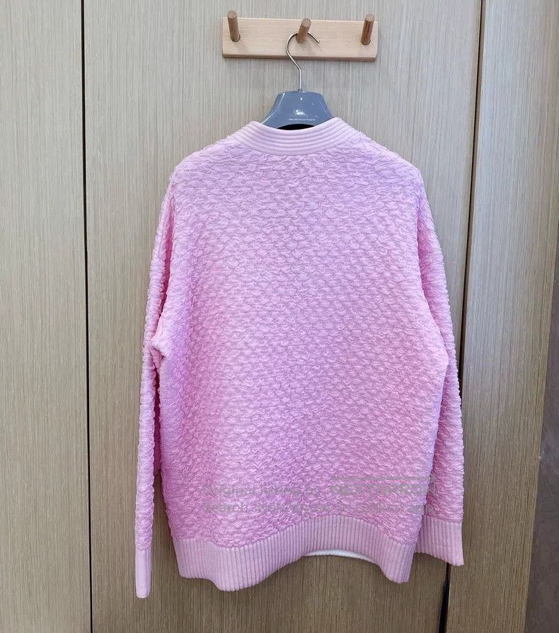 Fendi Fendi Exclusive pink embossed relief texture knit cardigan Size XS / US 0-2 / IT 36-38 - 4 Thumbnail