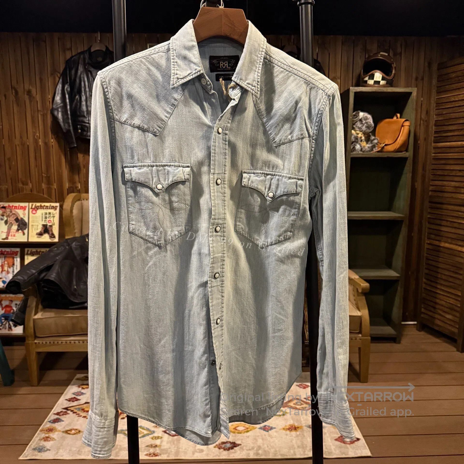 RRL Ralph Lauren RRL Light Blue Denim Shirt. Size US XS / EU 42 / 0 - 1 Thumbnail