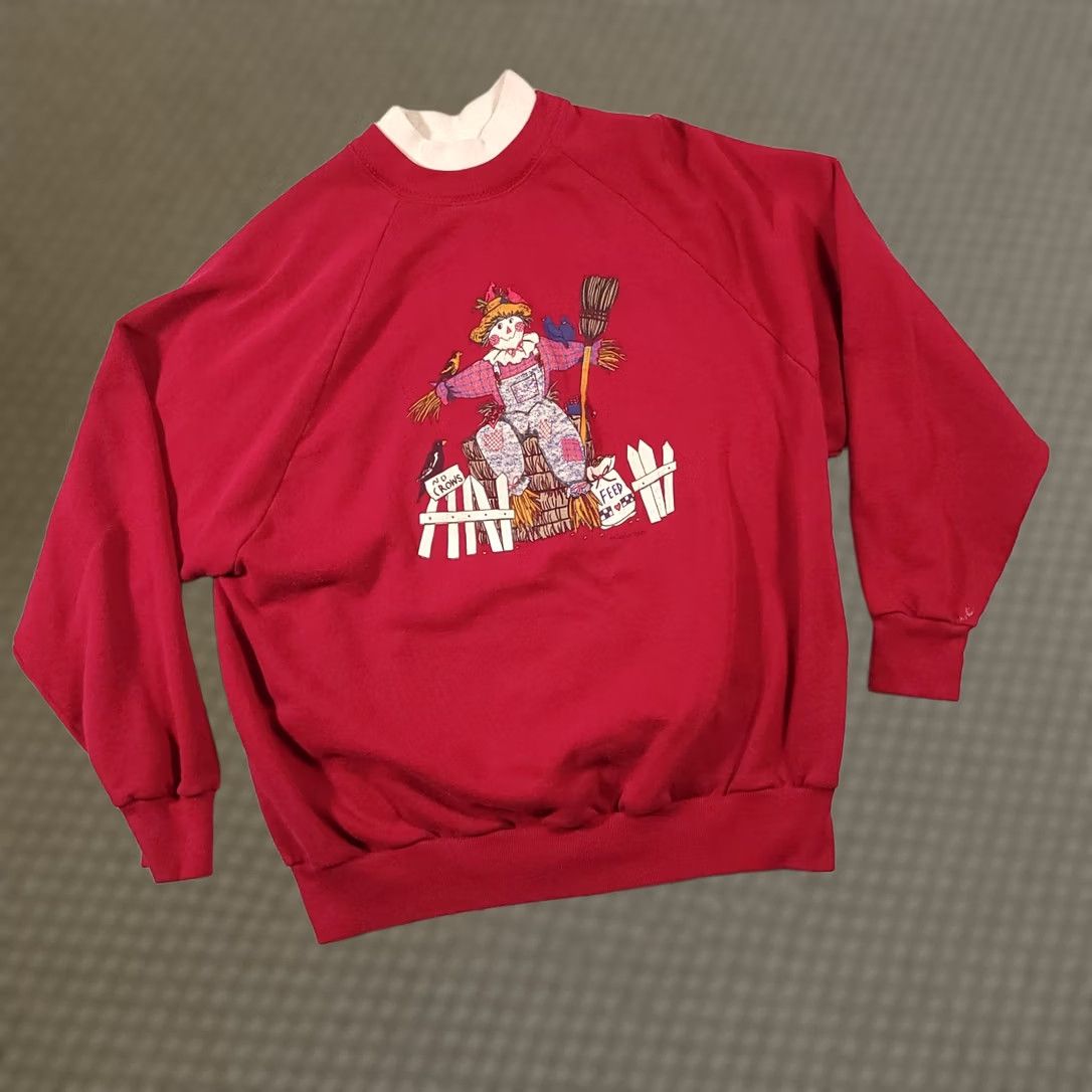Vintage VINTAGE Gopher Sport Sweatshirt Women’s 2X Plus Gray Cotton Blend USA Made Farm Scarecrow Grannycore 1980s Mens Women Girls Size XXL / US 16-18 / IT 52-54 - 1 Thumbnail