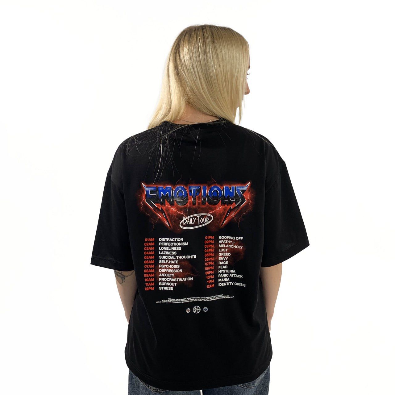 Other Line Nine "EMOTIONS DAILY TOUR" tee Size US XL / EU 56 / 4 - 5 Thumbnail