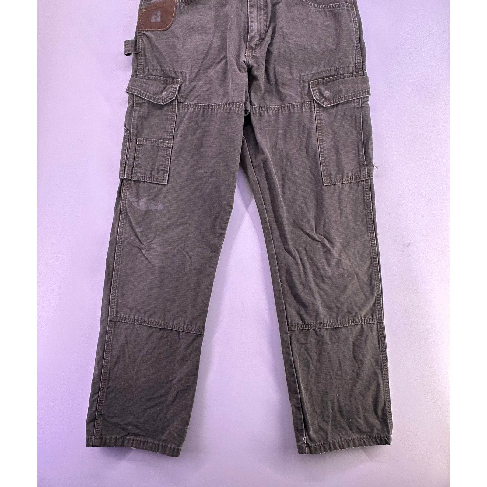 Wrangler Olive Green Wrangler Riggs Work Wear Jeans Size 31x34 Size US 31 - 3 Thumbnail