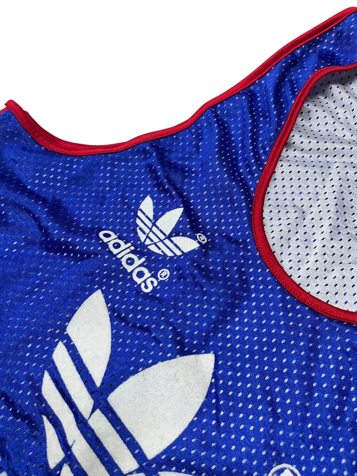 Adidas × NBA × Vintage Vintage 80s Adidas Reversible France Basketball Jersey Size US L / EU 52-54 / 3 - 4 Thumbnail