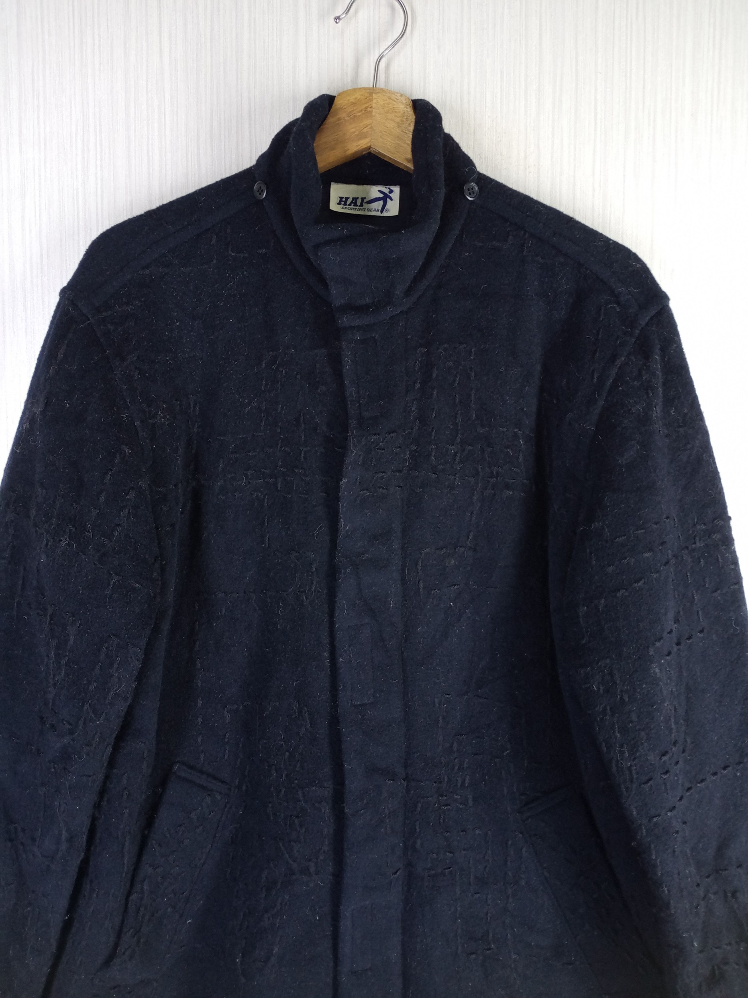 Hai Sporting Gear Rare Vintage Hai Sporting Gear ISSEY MIYAKE Wool Jacket Size US L / EU 52-54 / 3 - 2 Thumbnail
