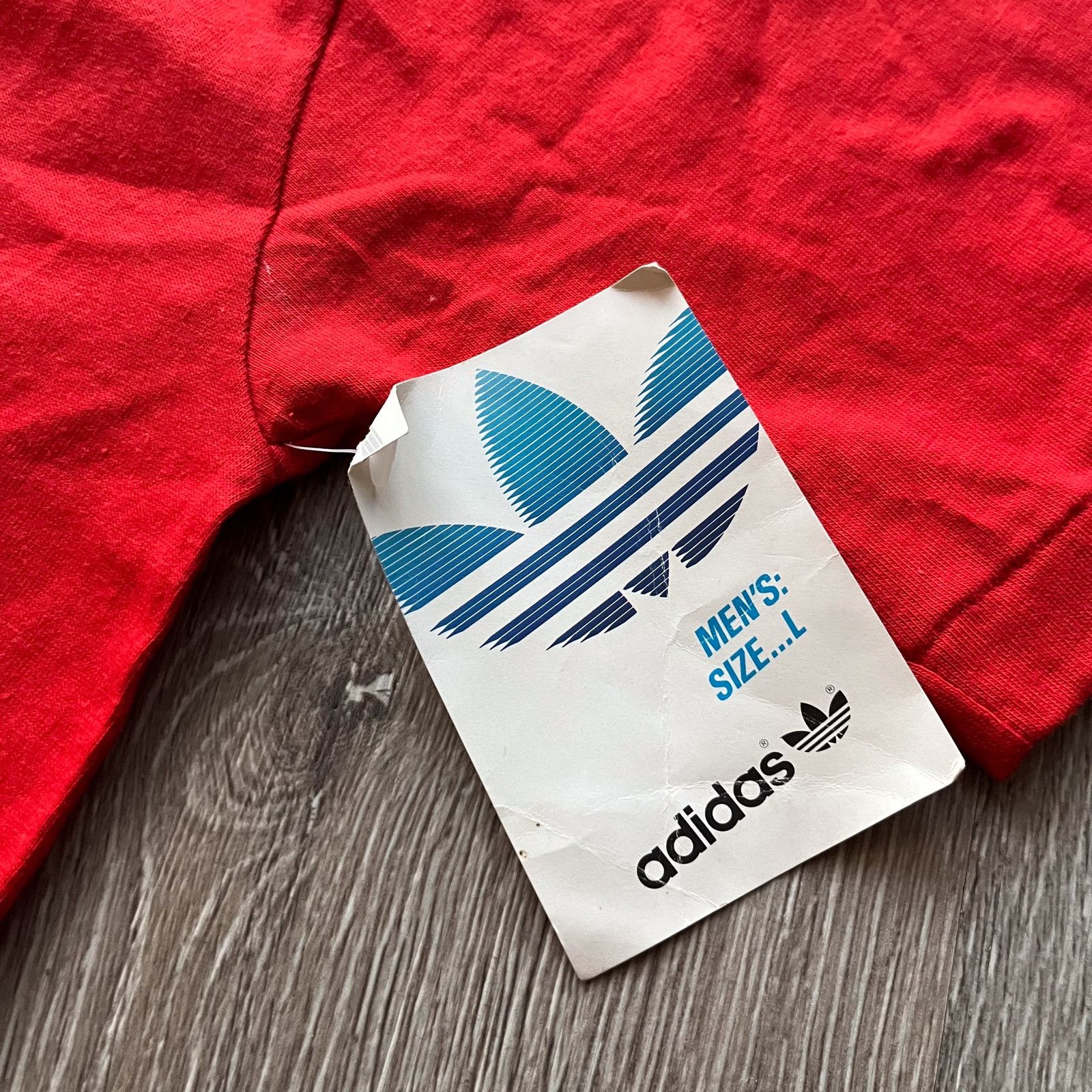 Adidas Rare Archive 80s Adidas T Shirt Single Stitch NWT Mens Large Size US L / EU 52-54 / 3 - 8 Thumbnail