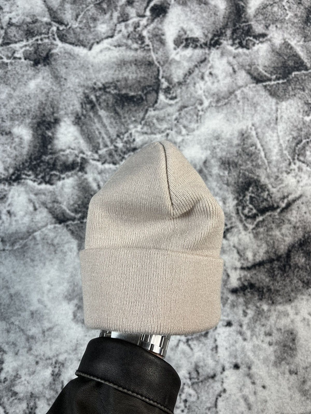 Playboy Playboy Bunny Logo Beanie Cream Knit Hat Size ONE SIZE - 4 Thumbnail