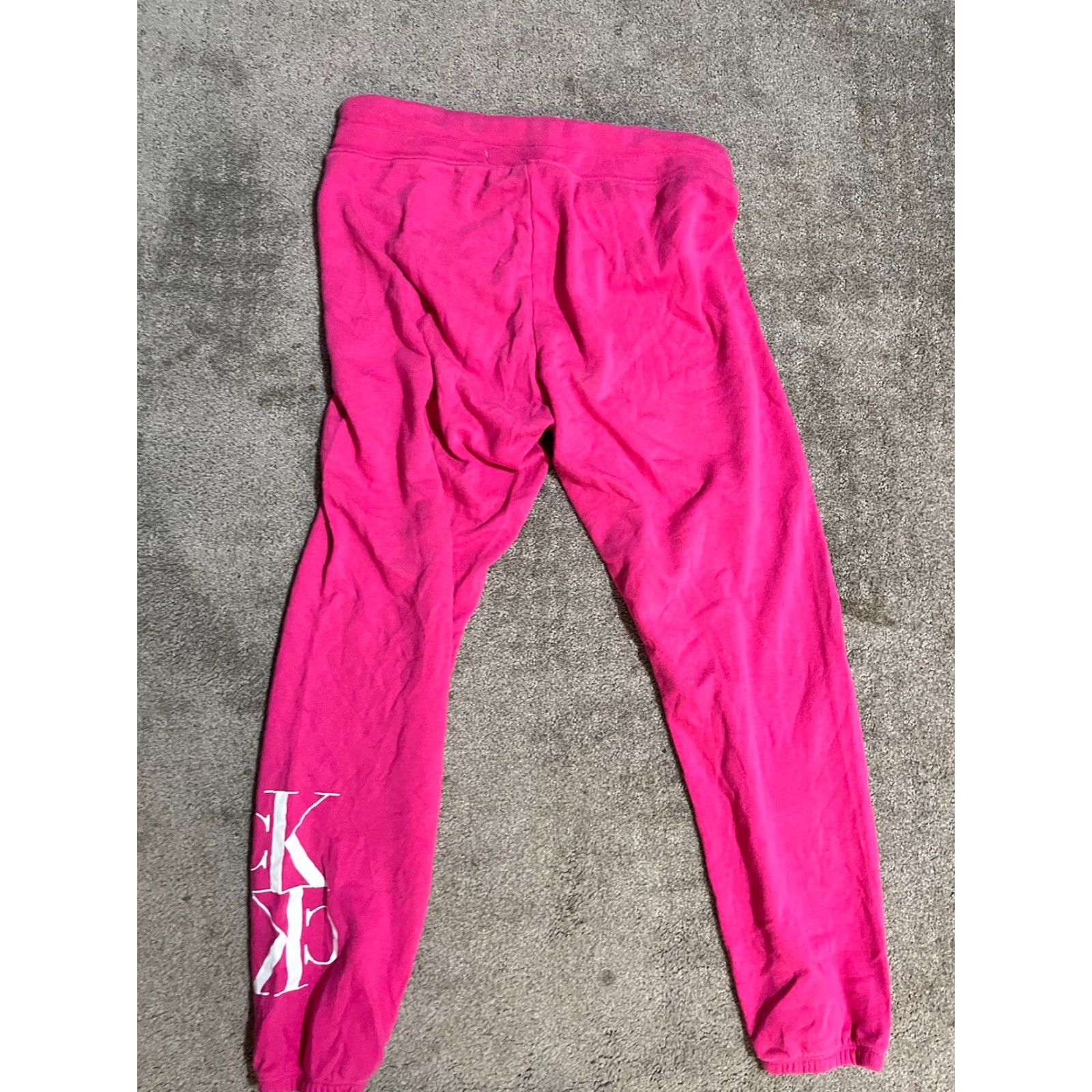 Calvin Klein Calvin Klein Pink Sweatpants Women Small Logo Joggers Sweatpants Size S Size 28" / US 6 / IT 42 - 4 Thumbnail