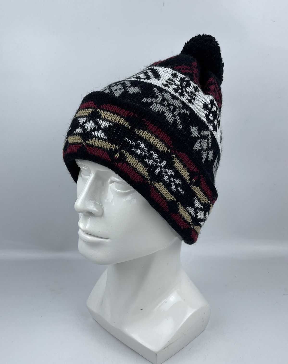 navajo design beanie hat snow cap
