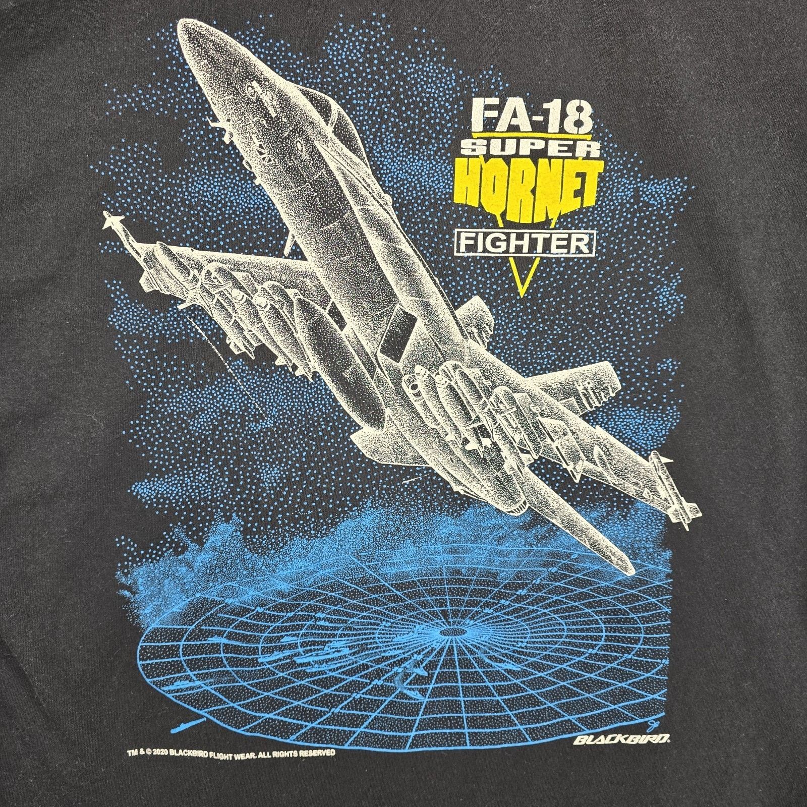 Other FA-18 Super Hornet Fighter Double Side T-shirt Blackbird XL Size US XL / EU 56 / 4 - 7 Thumbnail