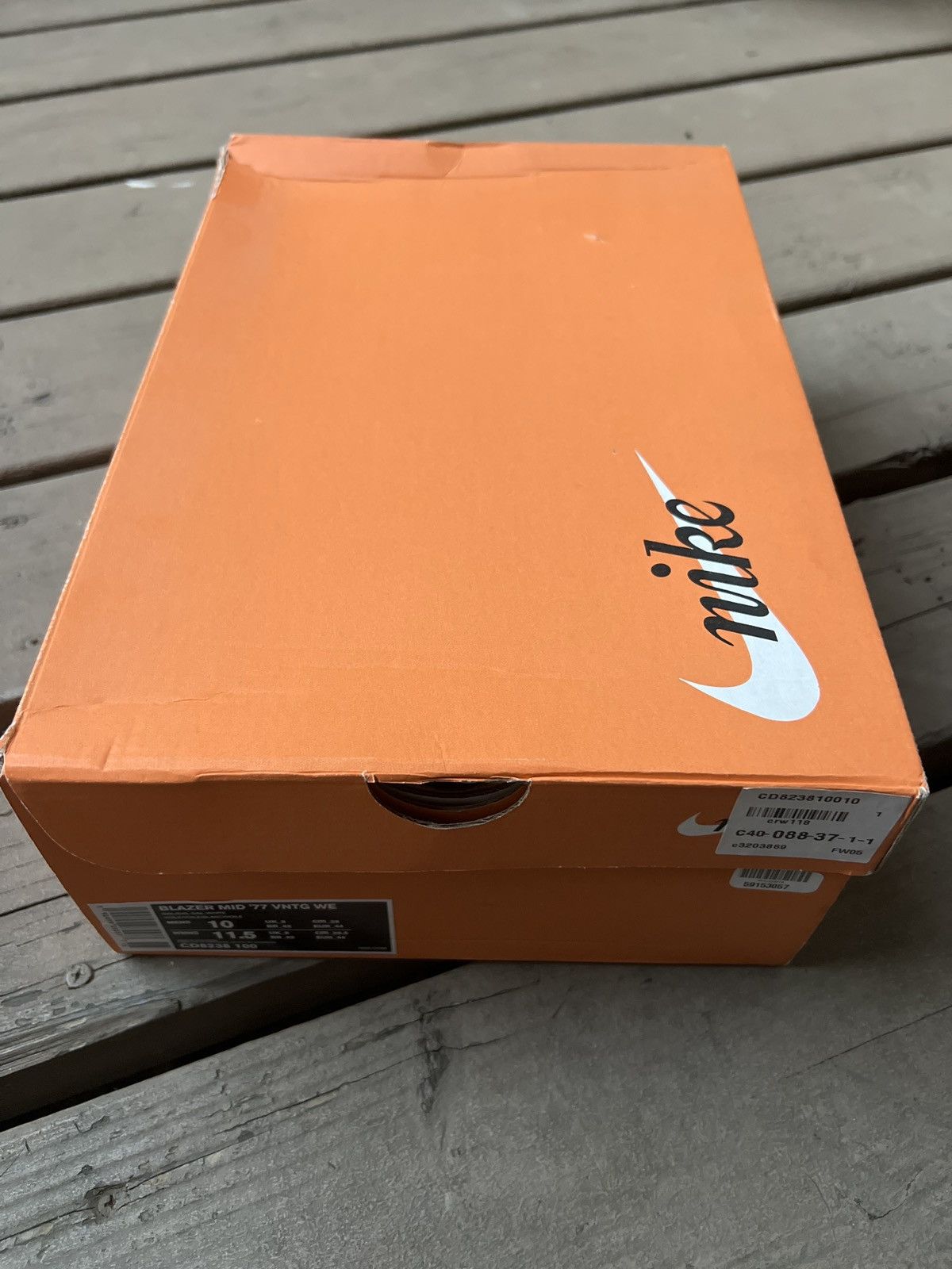 Nike (Rare) Men's Nike Blazer Mid '77 Canvas 'Sail - White/Cream Size US 10 / EU 43 - 6 Thumbnail