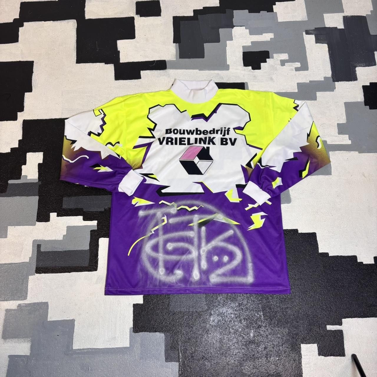 Japanese Brand × Vintage 90s graphic long sleeve jersey with TGTK graffiti design Size US L / EU 52-54 / 3 - 1 Thumbnail