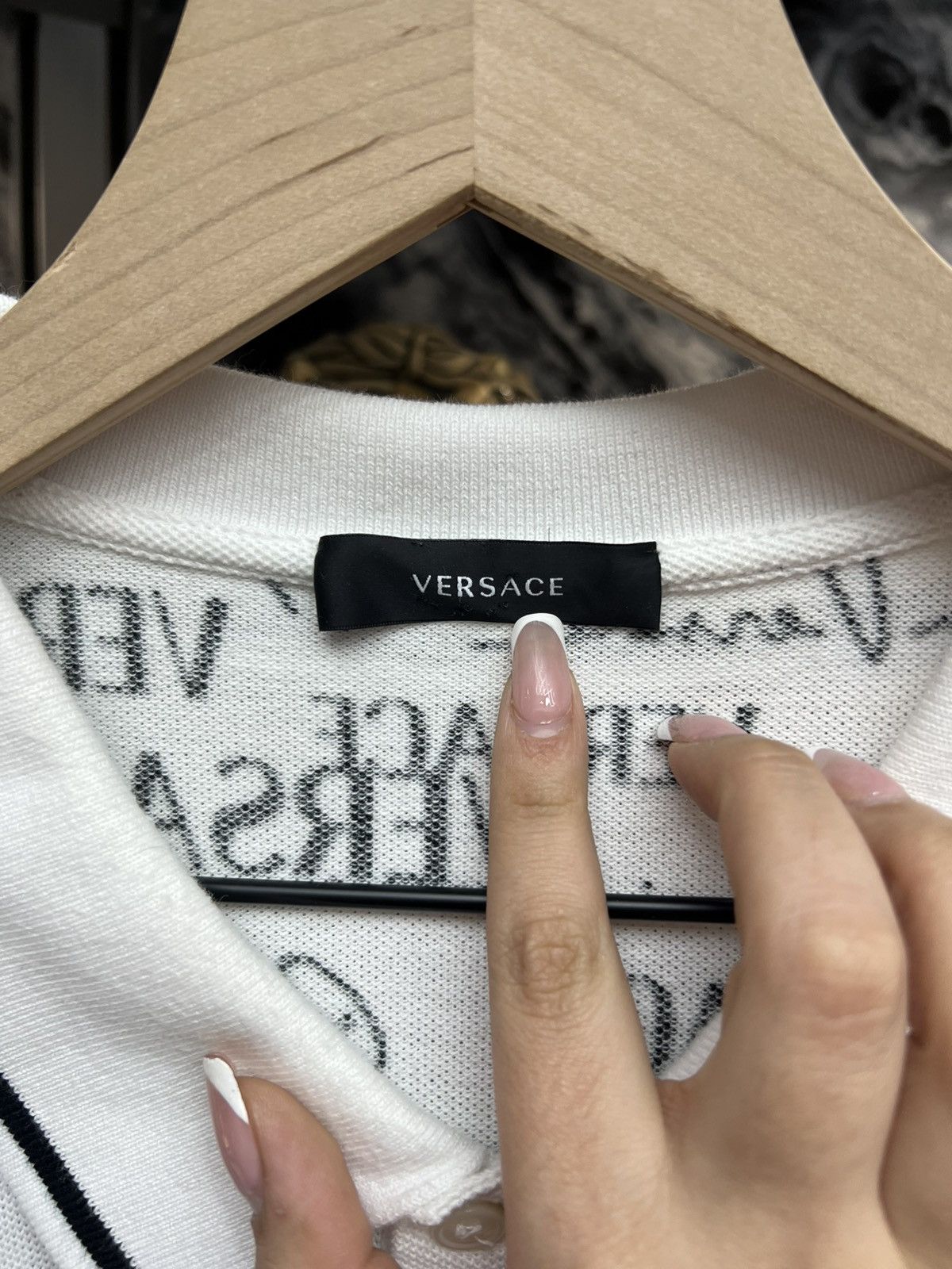 Versace Versace White Polo Tee Size US XXL / EU 58 / 5 - 6 Thumbnail