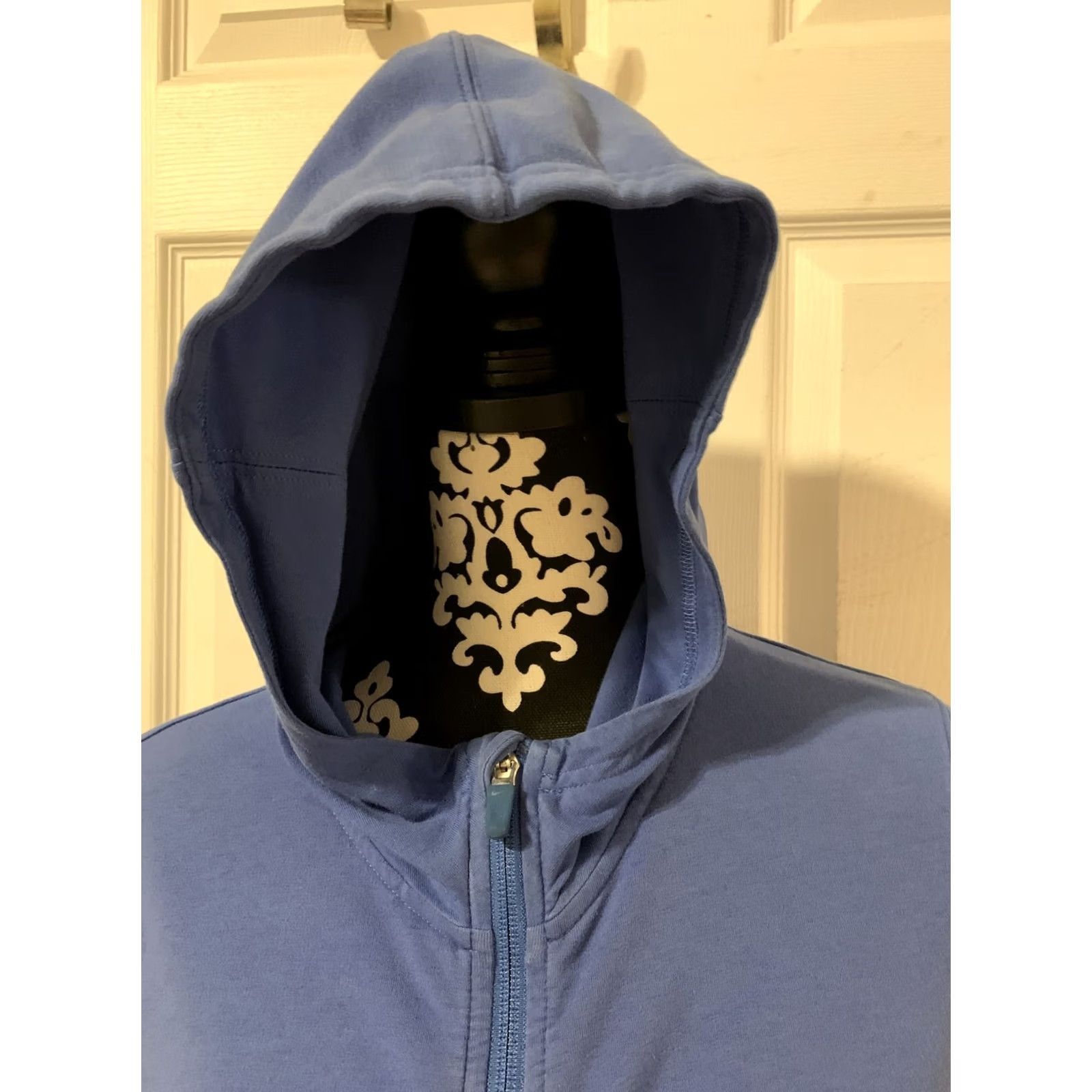 Nike Nike Dri-Fit Hooded Full Zip Jacket Blue Womens SZ S Running Workout Gear Coat Size S / US 4 / IT 40 - 3 Thumbnail