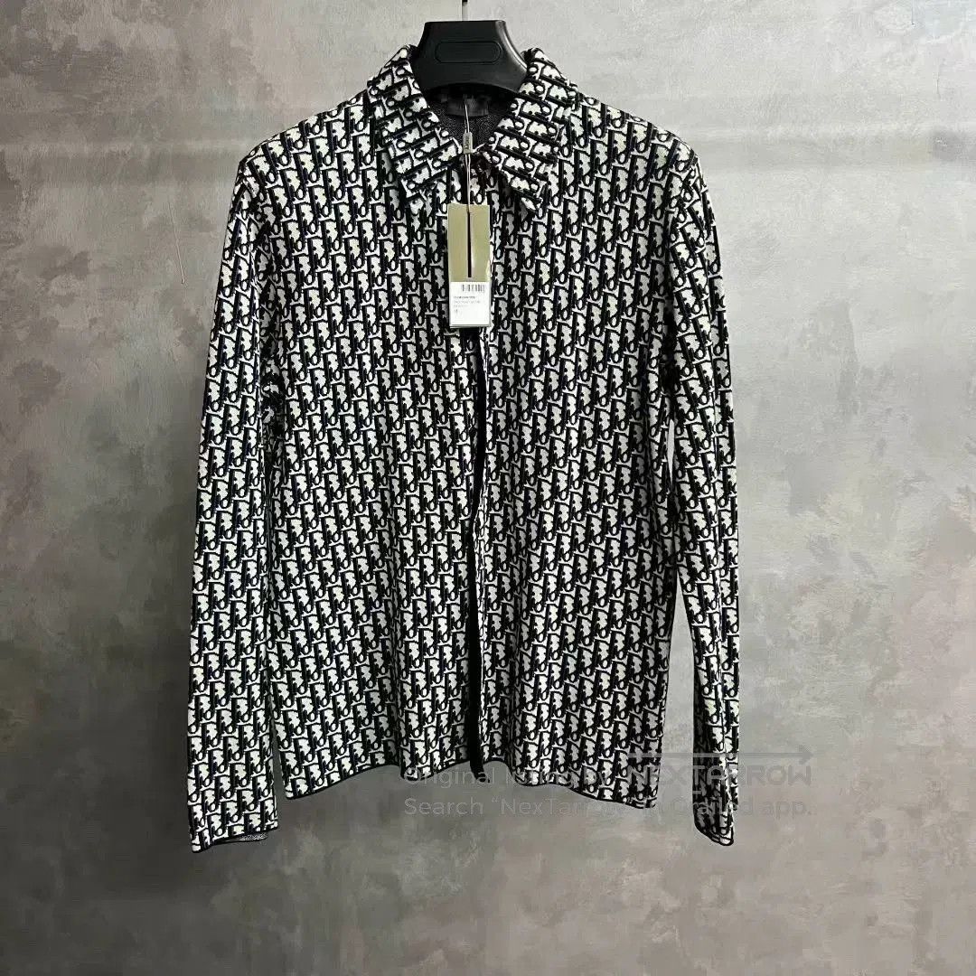 Dior dior beige navy logo long sleeve shirt. Size US M / EU 48-50 / 2 - 1 Thumbnail
