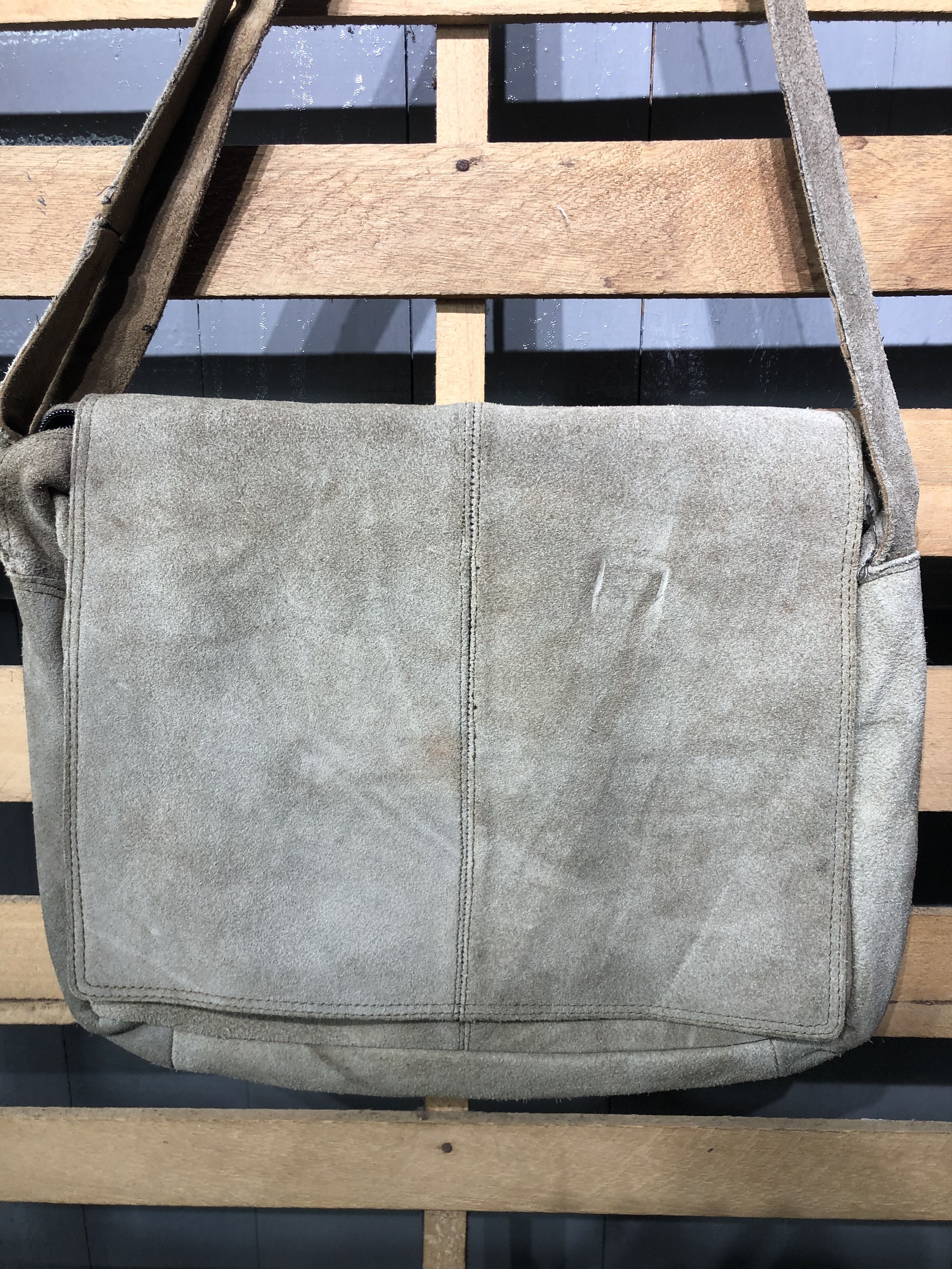 Leather Japanese Fashion Leather Style Messenger Bag Size ONE SIZE - 3 Thumbnail