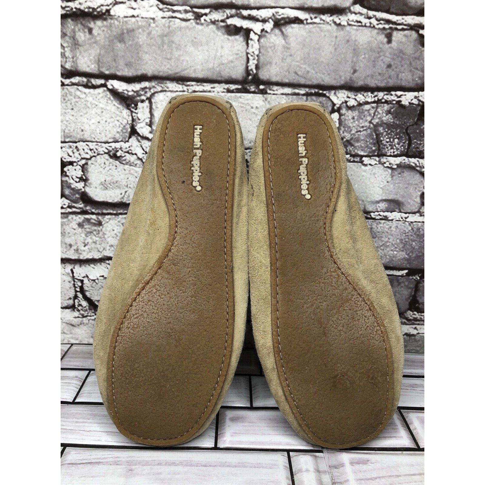 Hush Puppies Hush Puppies Beige Leather Gem Handsewn Loafers Driving Shoe Size US 7.5 / IT 37.5 - 9 Thumbnail