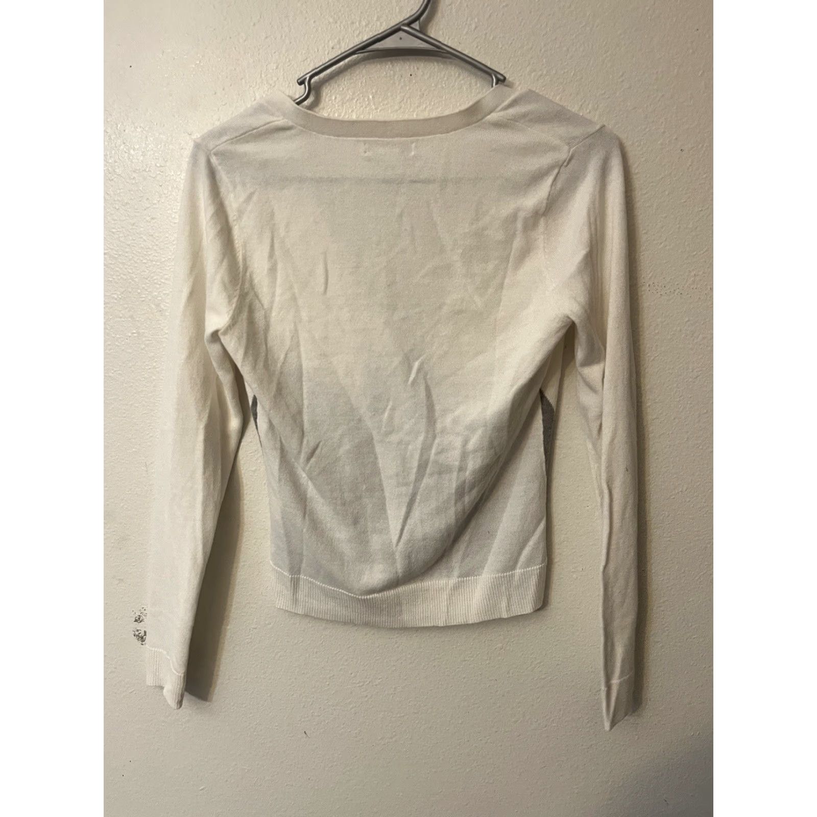Vintage New York & Company Women's Sweater Cardigan One Word: Shirt? Wait Size S / US 4 / IT 40 - 2 Thumbnail