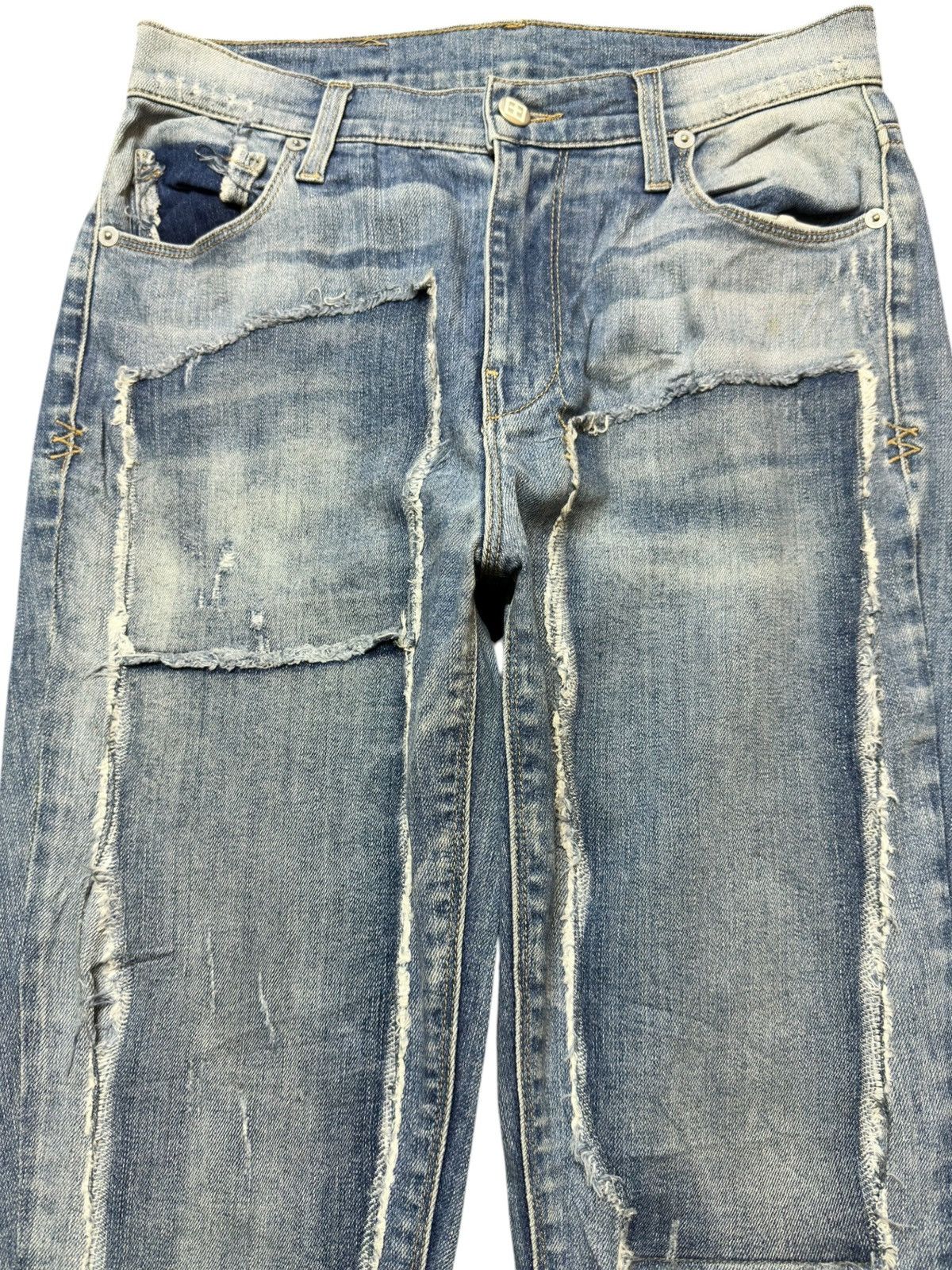 Ksubi Vintage Ksubi Patchwork Embroidded Logo Distressed Denim Size US 28 / EU 44 - 2 Thumbnail