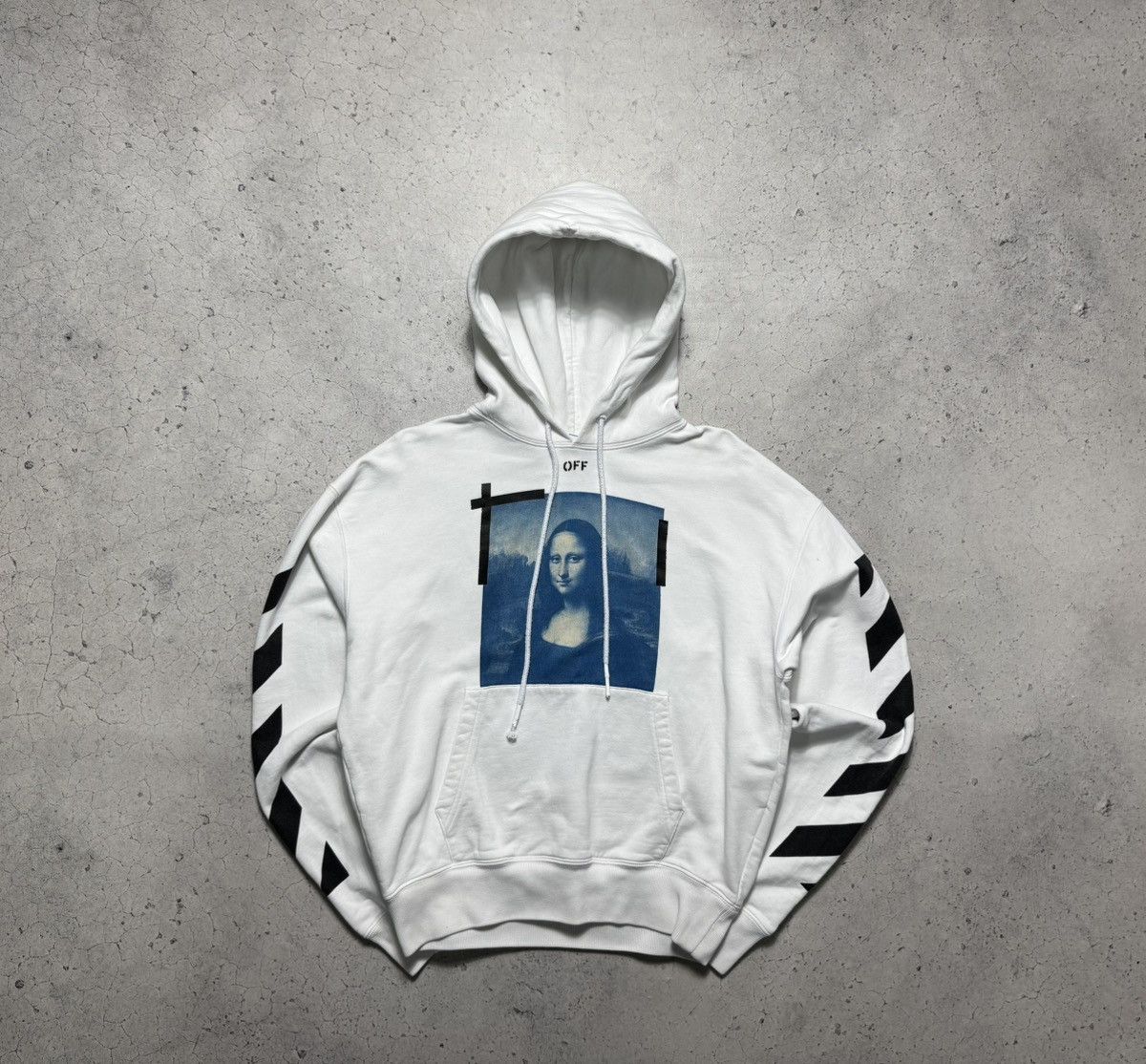 Off-White Off-White Mona Lisa Luxury Big Logo Hoodie White Size XS Size US XS / EU 42 / 0 - 2 Thumbnail