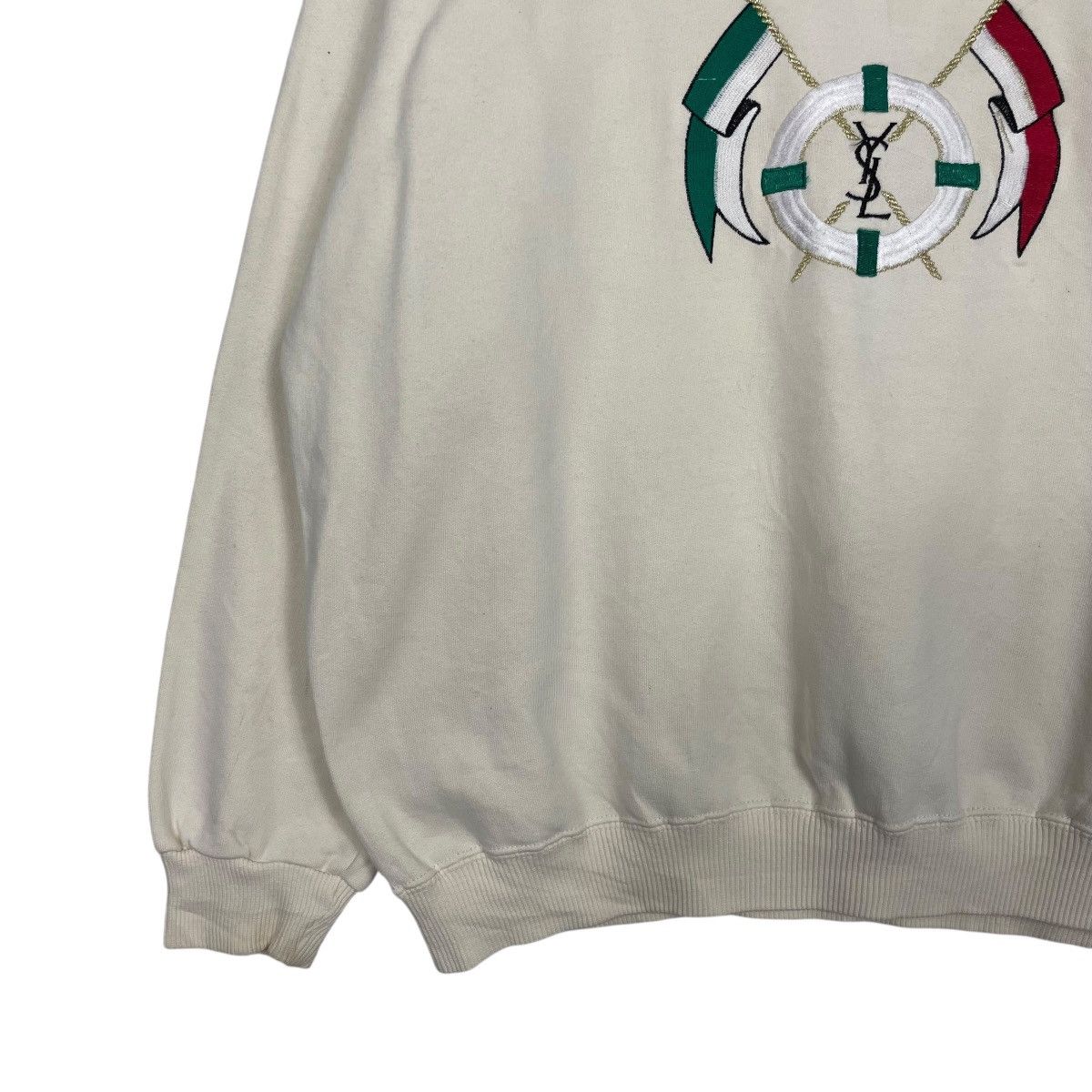 Yves Saint Laurent Vintage Yves Saint Laurent Big Logo Sweatshirt Size US M / EU 48-50 / 2 - 3 Thumbnail