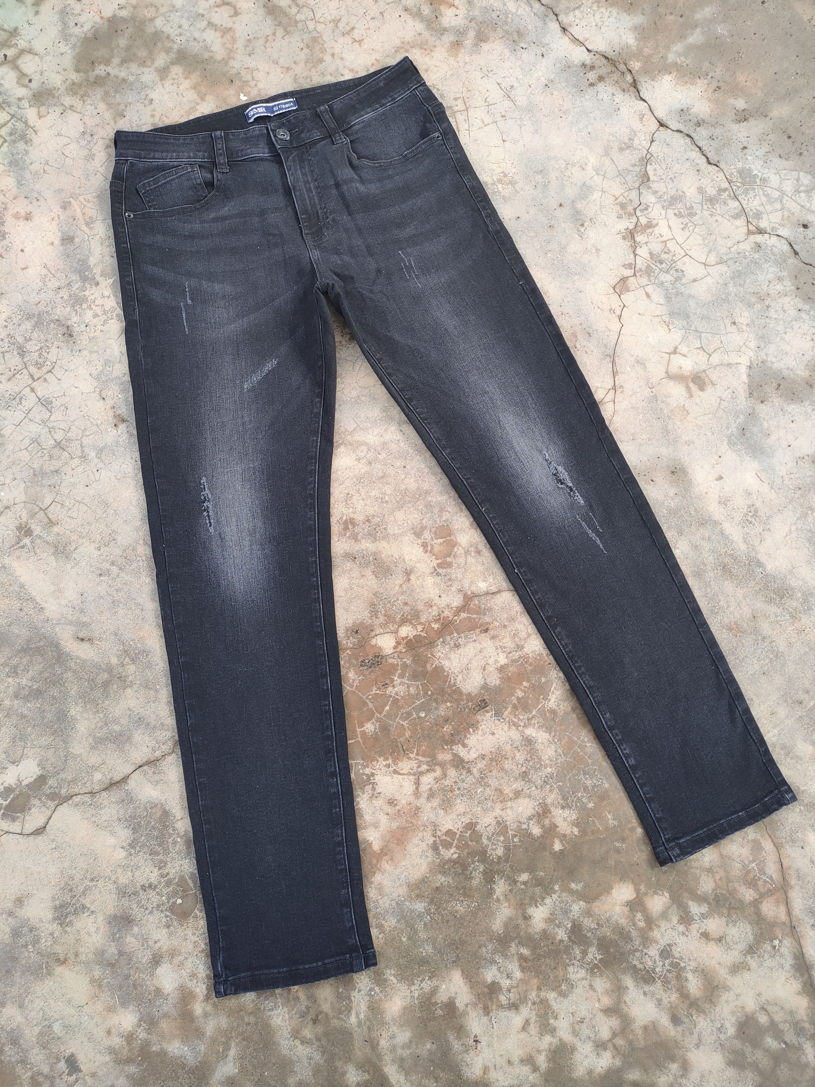 Japanese Brand × Jean VTG SEMIR SKINNY BLACK DENIM JEANS PANTS Size US 32 / EU 48 - 2 Thumbnail