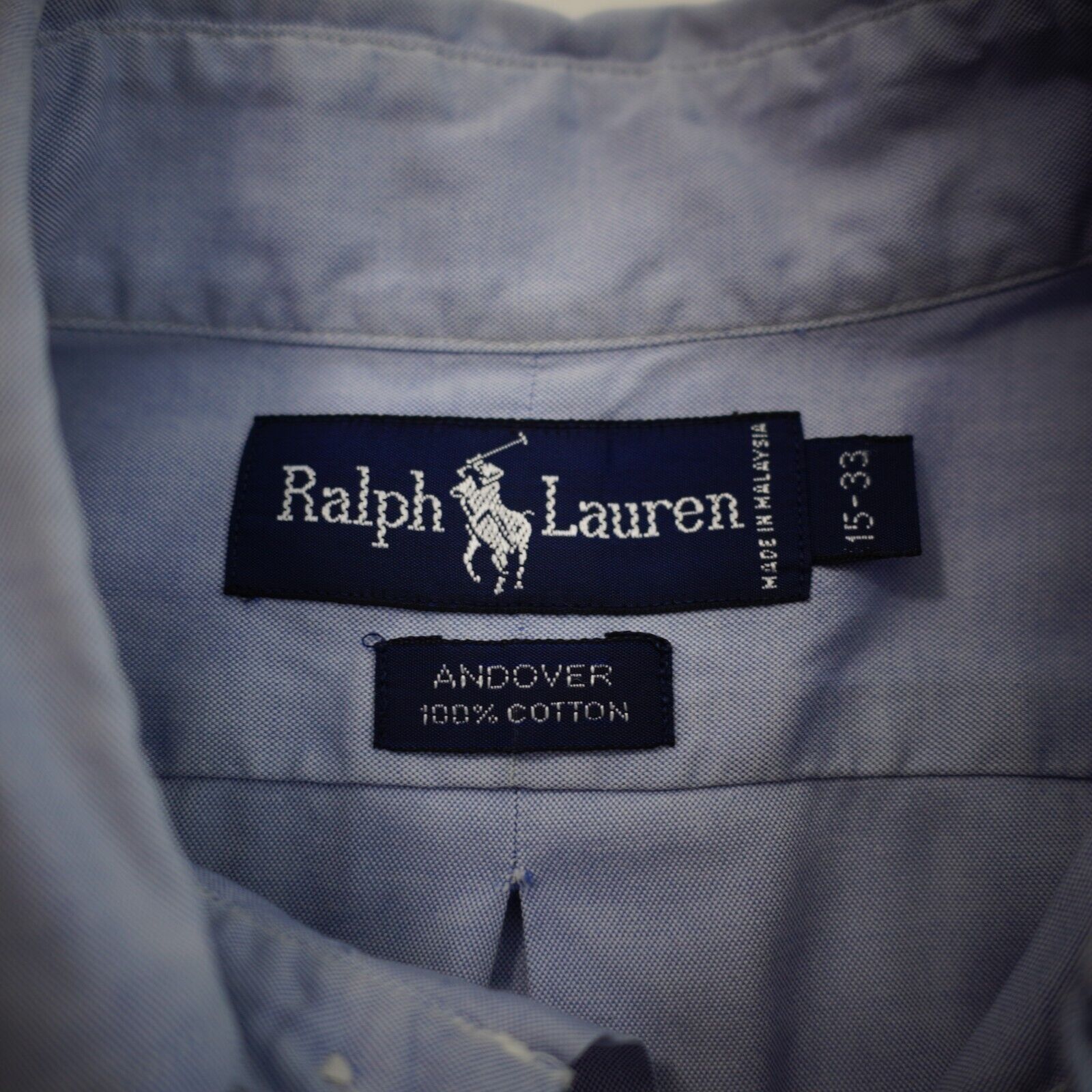 Ralph Lauren Ralph Lauren Andover 15-33 Cotton Blue Pocket Front Collared Size US S / EU 44-46 / 1 - 8 Thumbnail