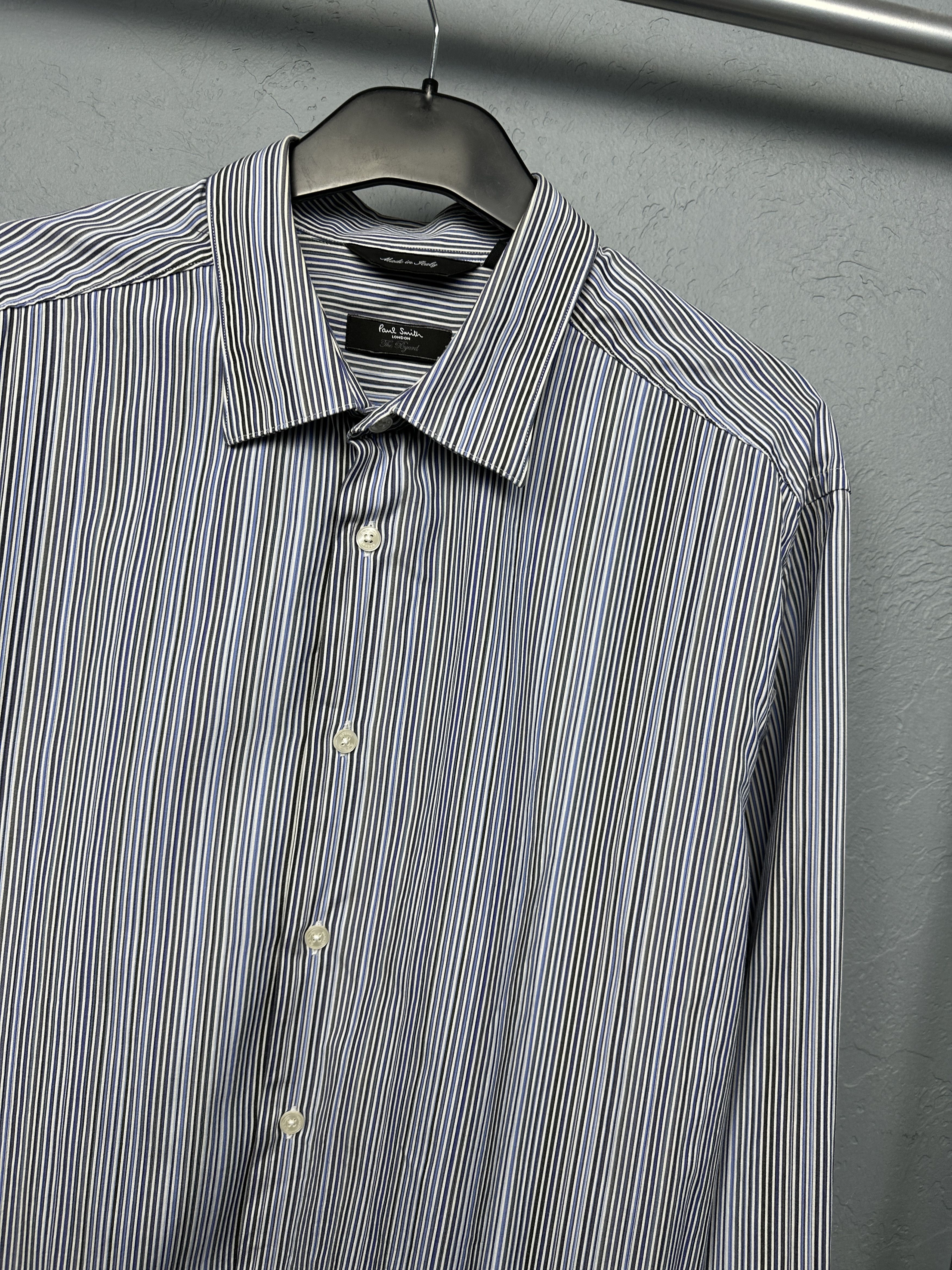 Paul Smith Paul Smith London Mens Striped Long Sleeve Shirt Size US XL / EU 56 / 4 - 2 Thumbnail