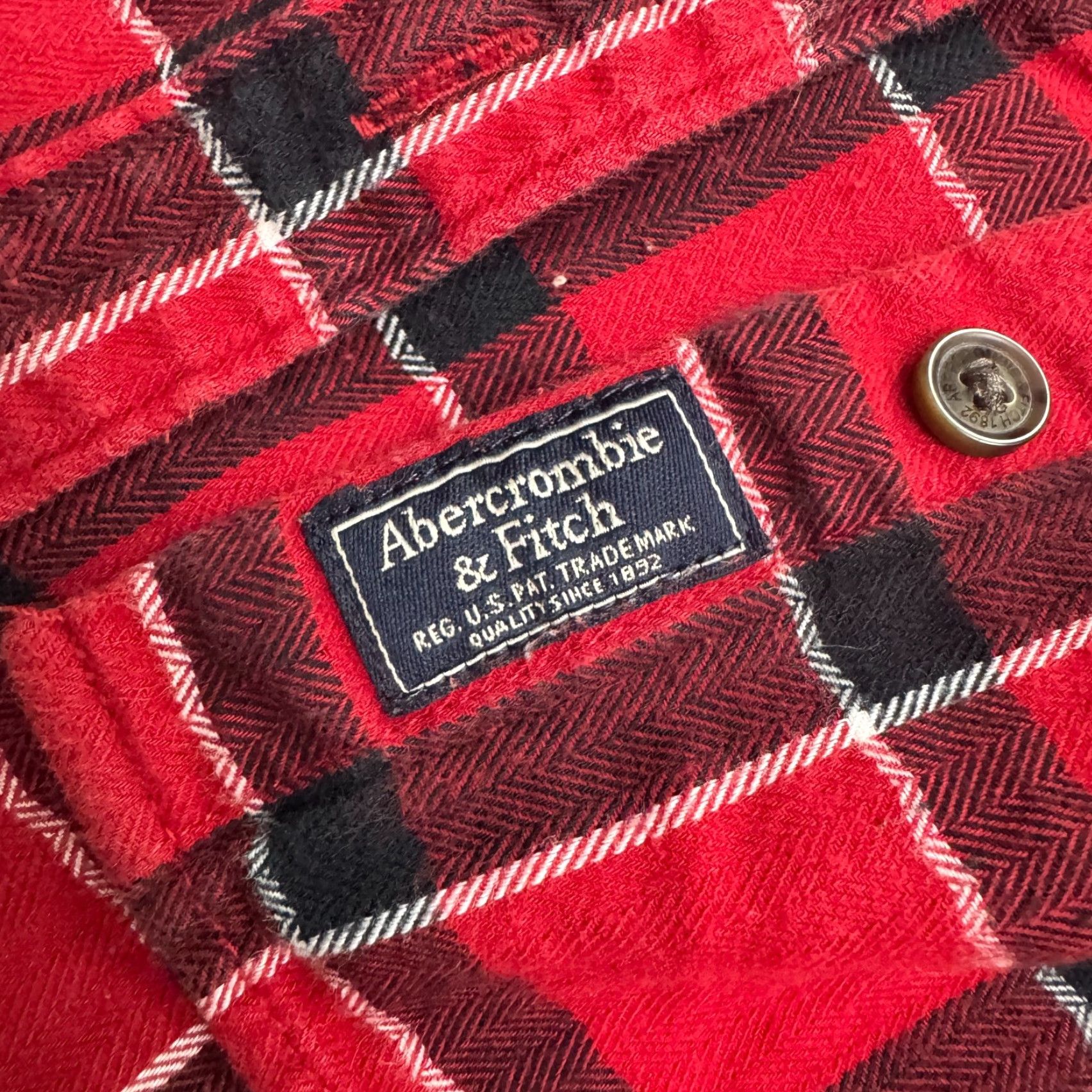Abercrombie & Fitch VINTAGE Abercrombie & Fitch Flannel Shirt Men Small Red Black Plaid Casual Streetwear Size US S / EU 44-46 / 1 - 5 Thumbnail
