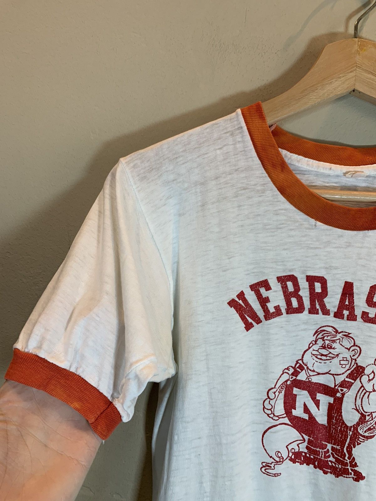Vintage RARE* Vintage 60’s Nebraska Corn Huskers Single Stitch Shirt Size US M / EU 48-50 / 2 - 4 Thumbnail