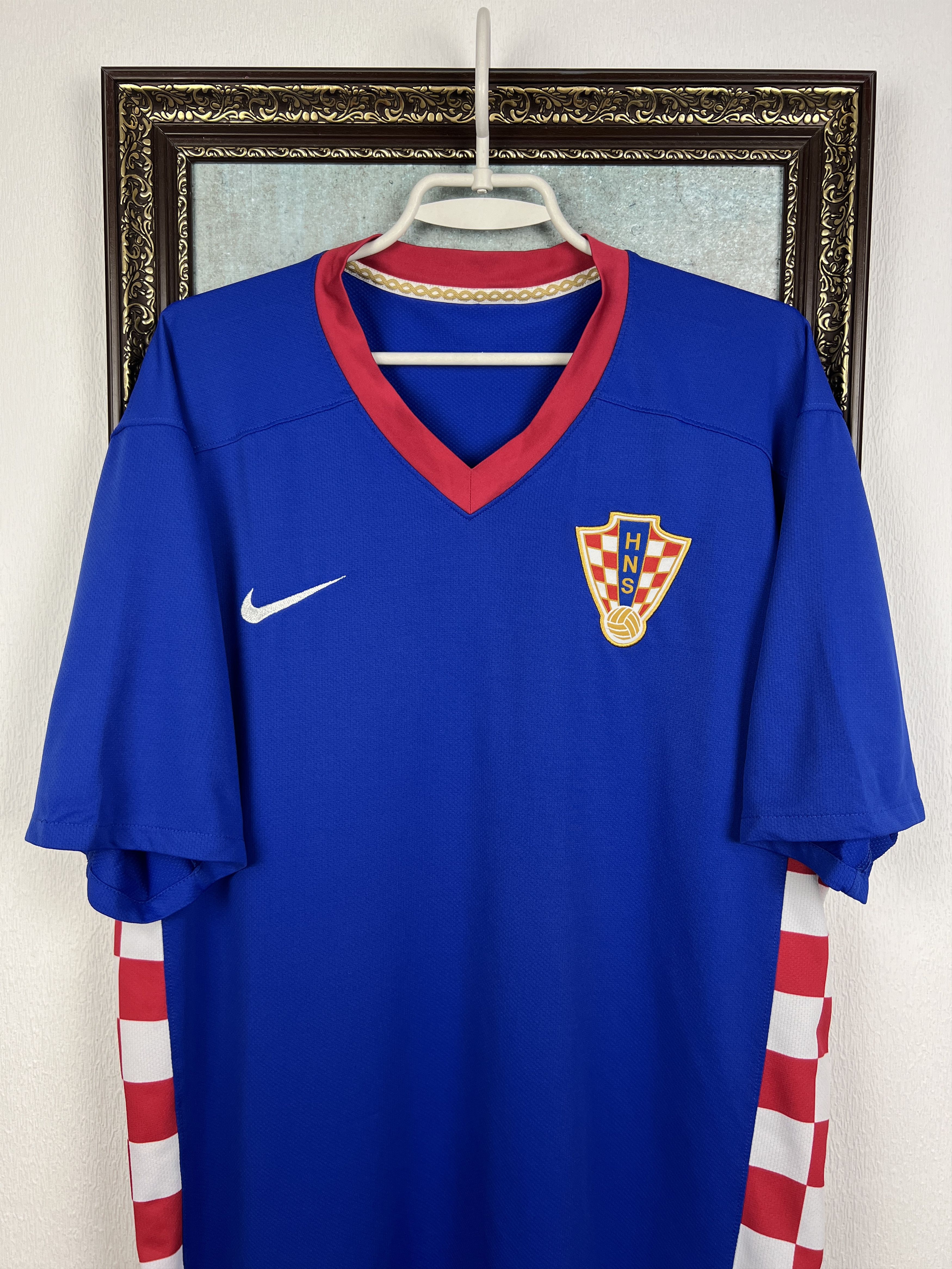 Nike Croatia Away football shirt 2007 Soccer Nike Jersey Trikot Size US XXL / EU 58 / 5 - 2 Thumbnail