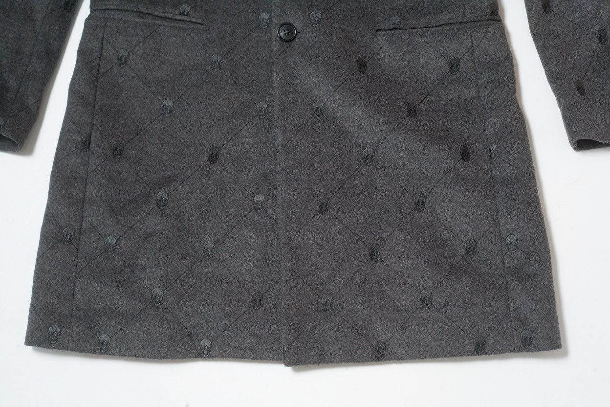 Philipp Plein PHILIPP PLEIN Monogram Embossed Skull Wool Coat Size US L / EU 52-54 / 3 - 4 Thumbnail