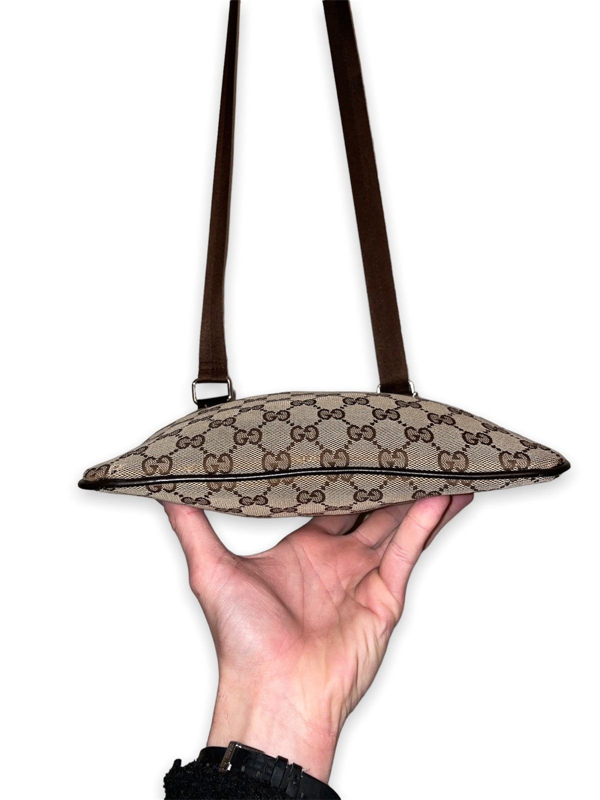 Gucci × Handmade × Vintage Supreme Crossbody HandMade Messenger Side Tote Shoulder Bag Size ONE SIZE - 6 Thumbnail