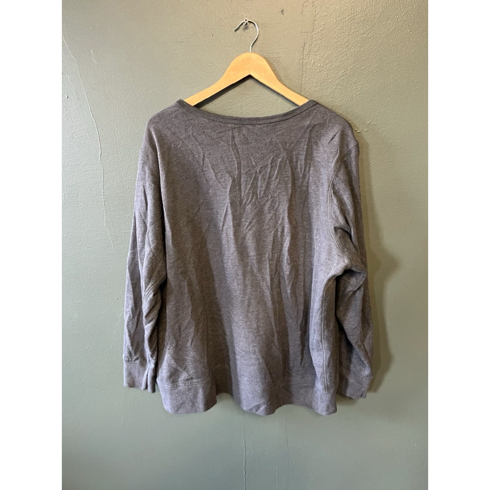Star Wars Star Wars Womens Gray Long Sleeve Pullover Shirt Round Neck Plus Size 2X Size XXL / US 16-18 / IT 52-54 - 2 Thumbnail