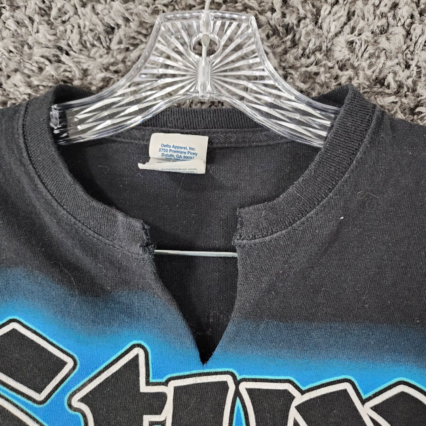 Delta VINTAGE Delta Styx Tour Graphic Tee Womens Short Sleeve V-Neck Size M Black Band Size 32" / US 10 / IT 46 - 4 Thumbnail